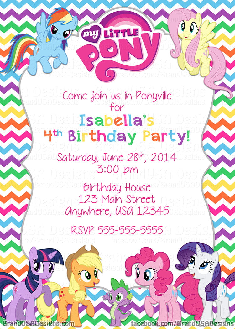 FREE Printable My Little Pony Birthday Invitations Download Hundreds FREE PRINTABLE Birthday