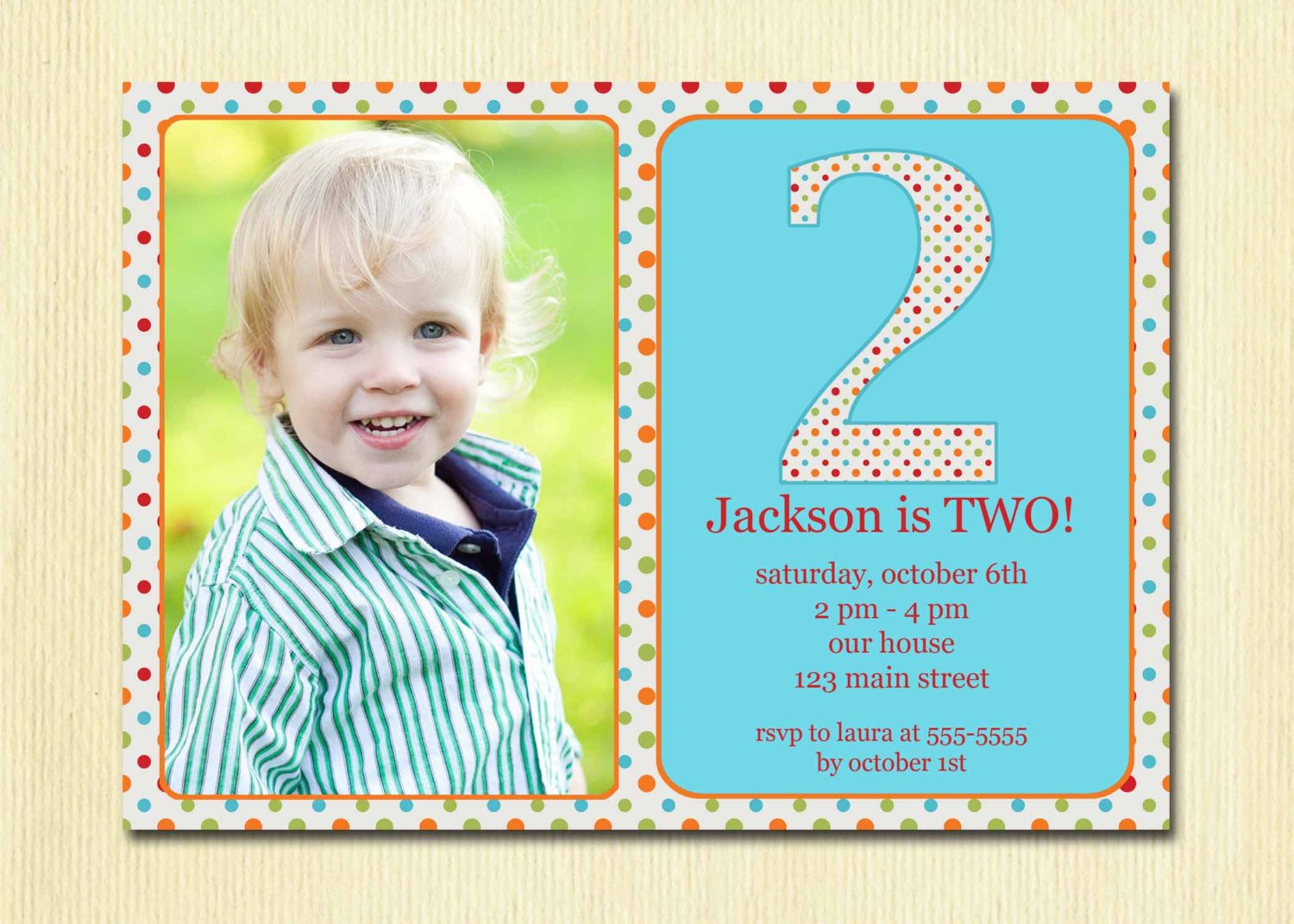 2 Year Old Birthday Invitations Templates FREE PRINTABLE Birthday 