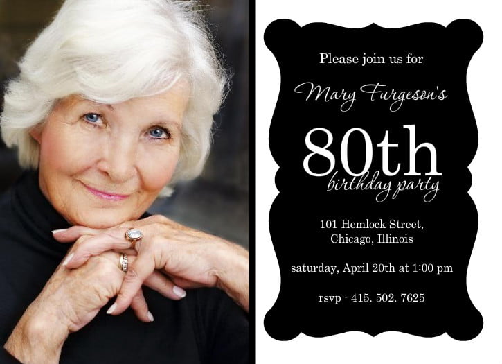 80th Birthday Invitations Templates Ideas Download Hundreds FREE PRINTABLE Birthday Invitation