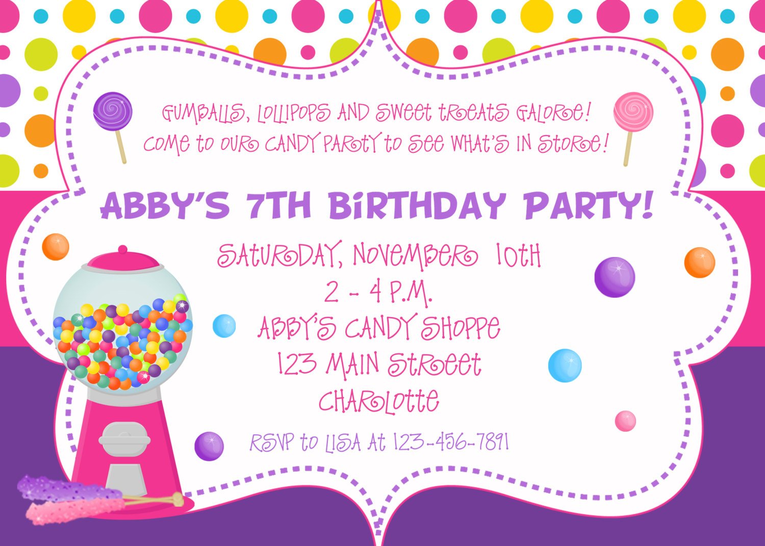 A for adley birthday invitations