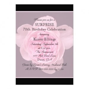 Surprise 70th Birthday Party Invitations | DREVIO