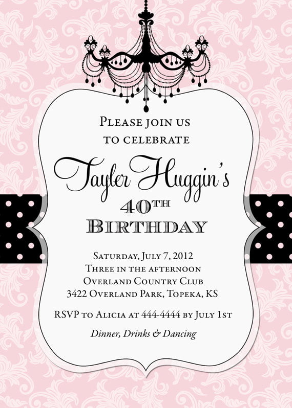 Printable Birthday Party Invitations For Adults 6