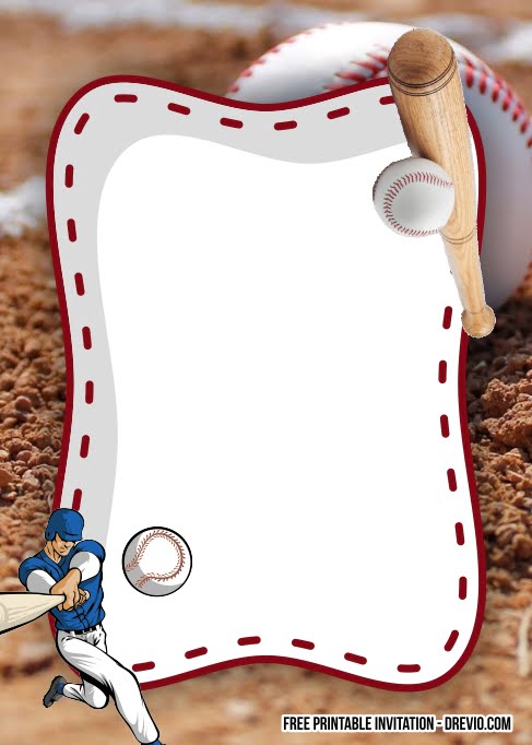 Free Baseball Ticket Birthday Invitation Template | Download Hundreds ...