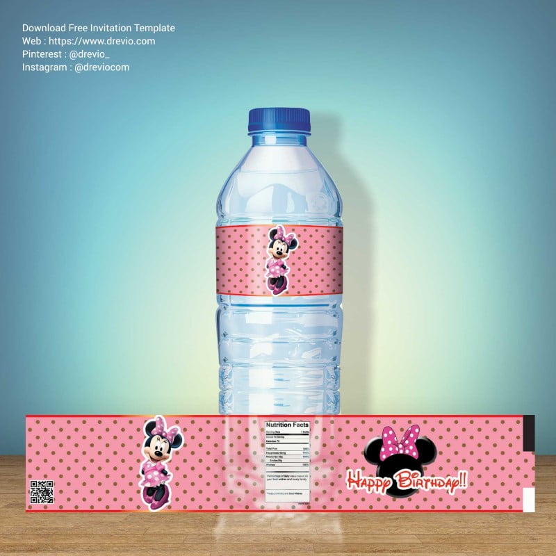 Minnie Mouse Bottle Labels ☆ Instant Download