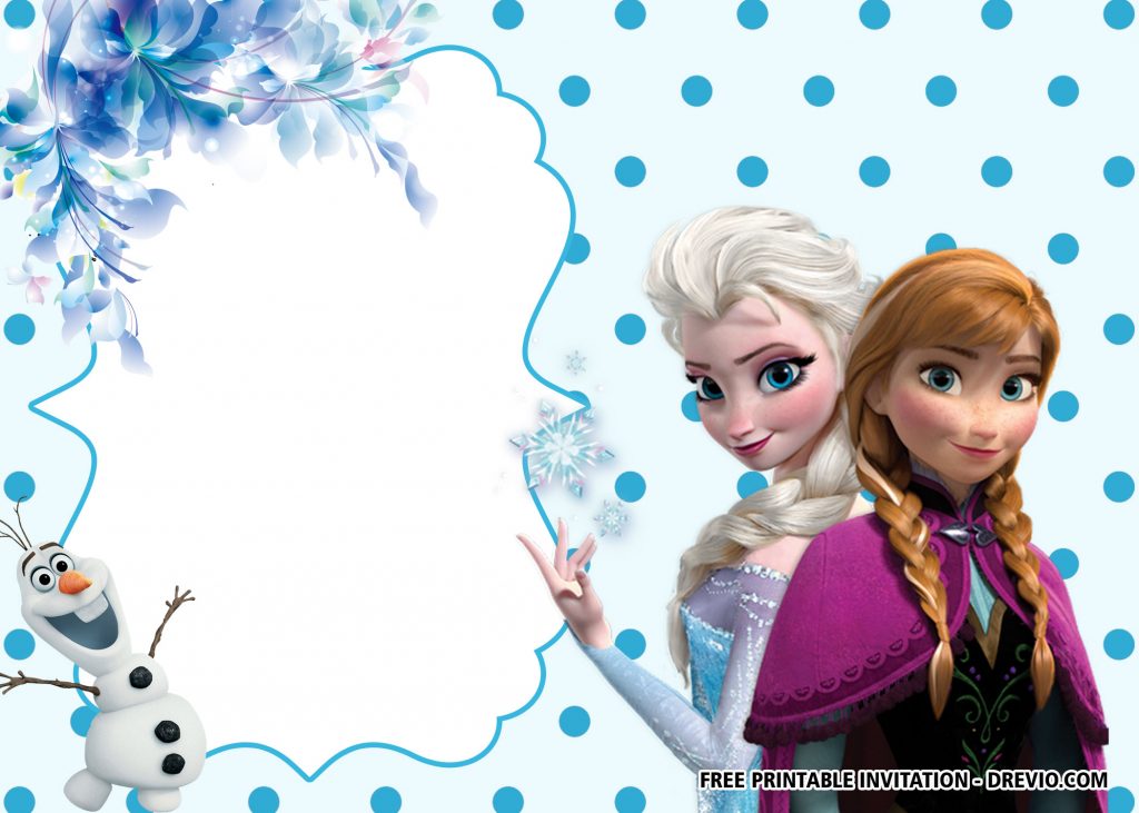 FREE Printable Frozen Anna and Elsa Invitation Templates | Download ...