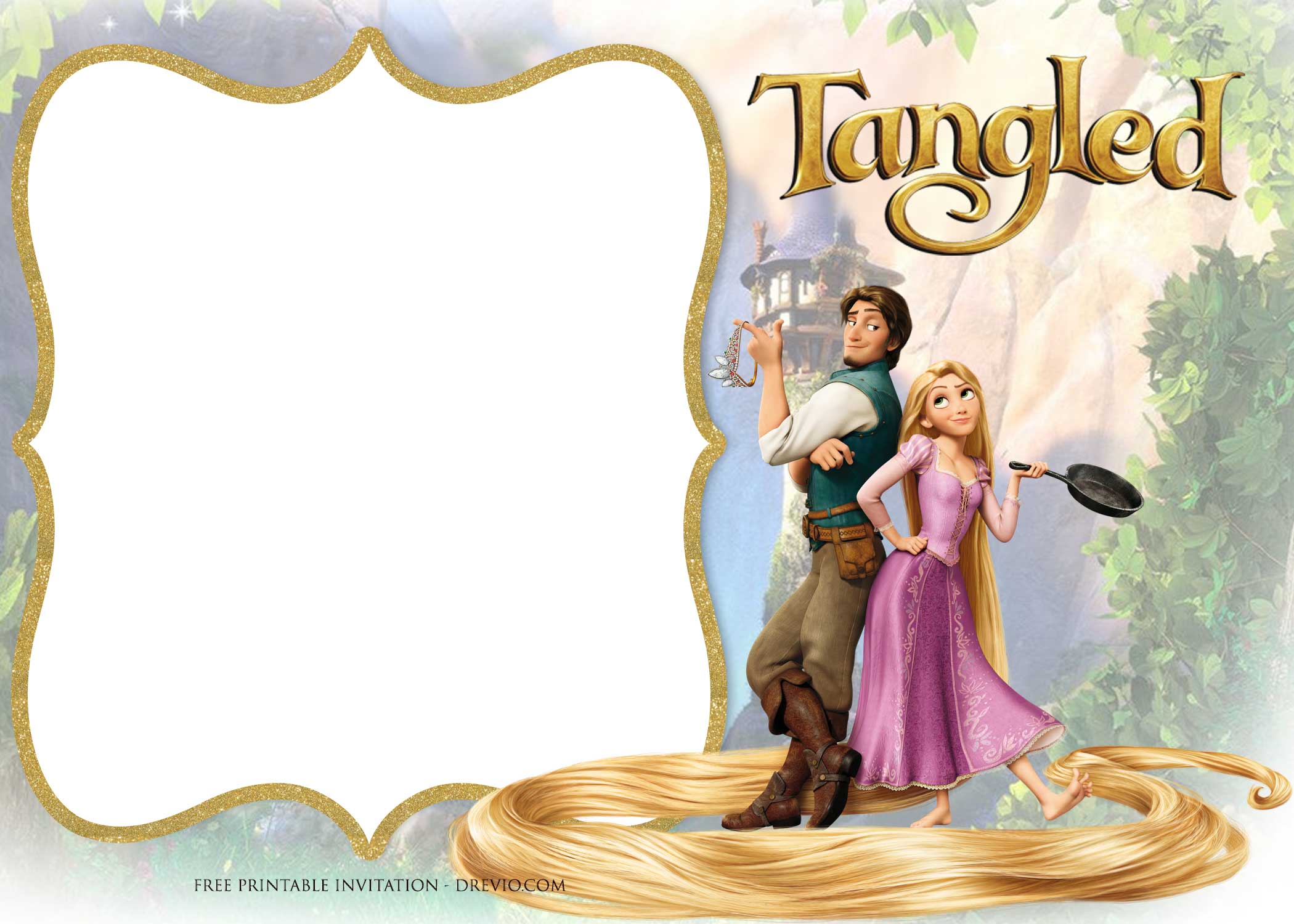 FREE Printable Princess Rapunzel Invitation Templates Download Hundreds FREE PRINTABLE