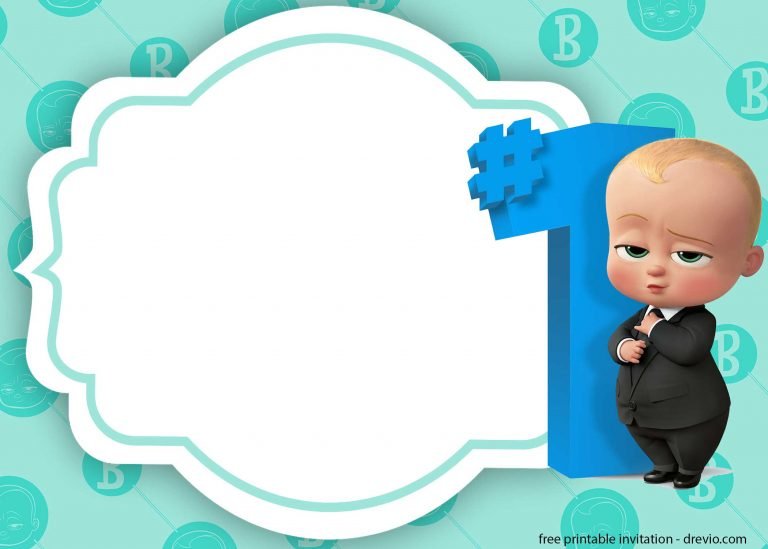 Baby Boss Invitation Template for Your Adorable Little Boss | | FREE