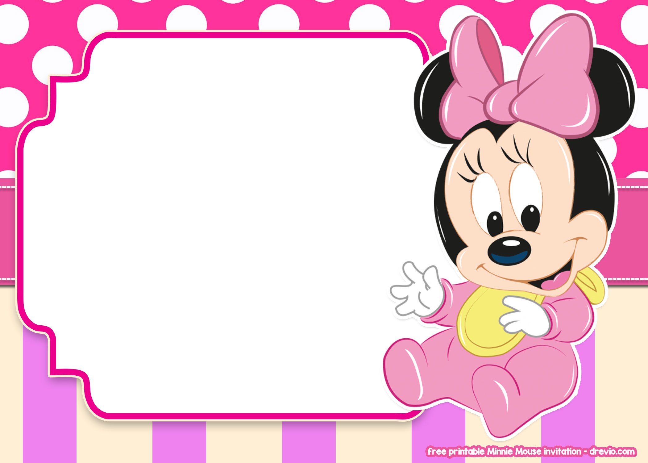 Minnie Mouse Invitations Template Free