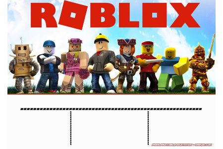 Free Printable Roblox Invitation Templates Free Invitation - 