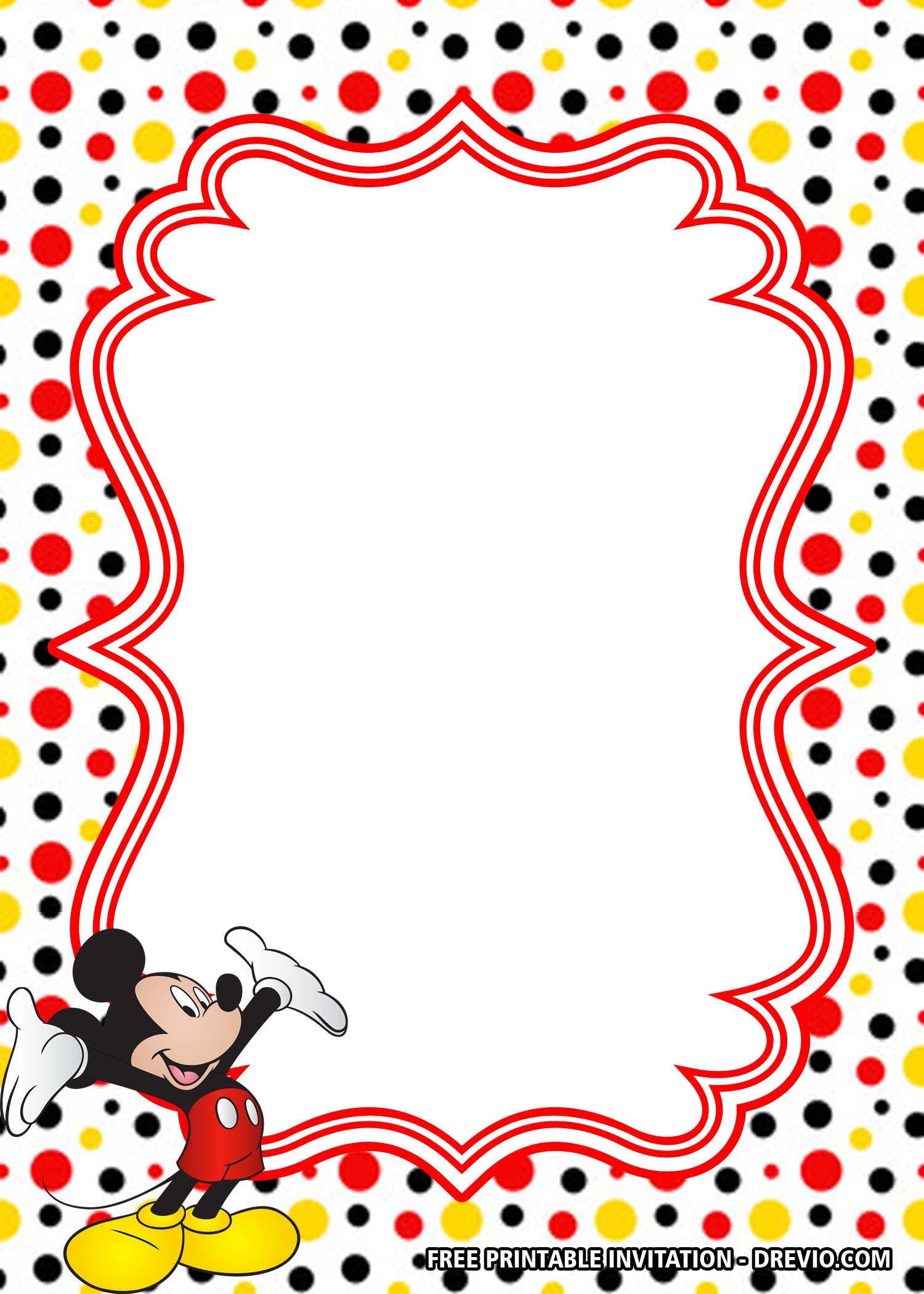 mickey mouse white glove template