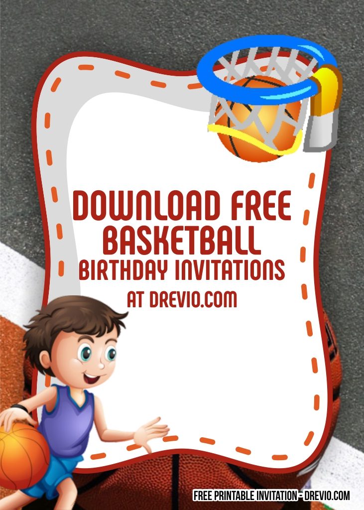 7 FREE Printable Basketball Invitation Templates Download Hundreds