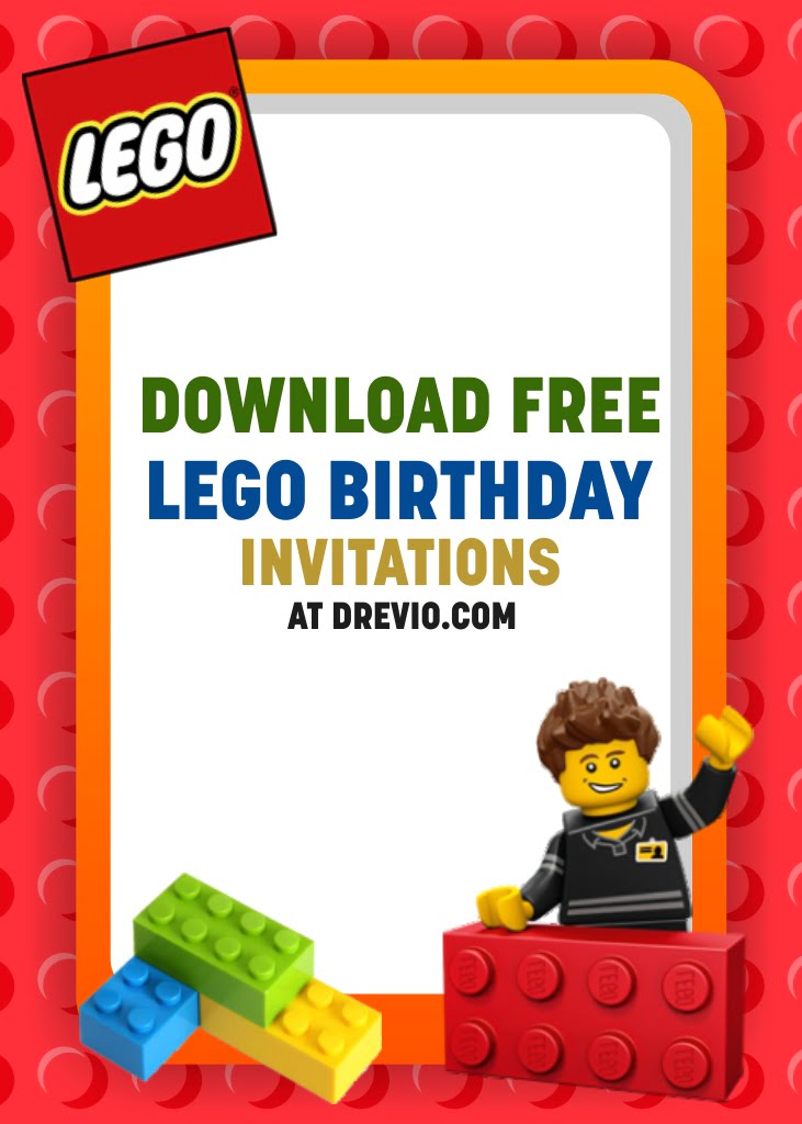 Lego Birthday Invitation Template Free