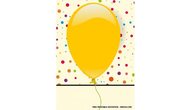 Balloon-Birthday-Invitation-1 — FREE Invitation Templates - Drevio