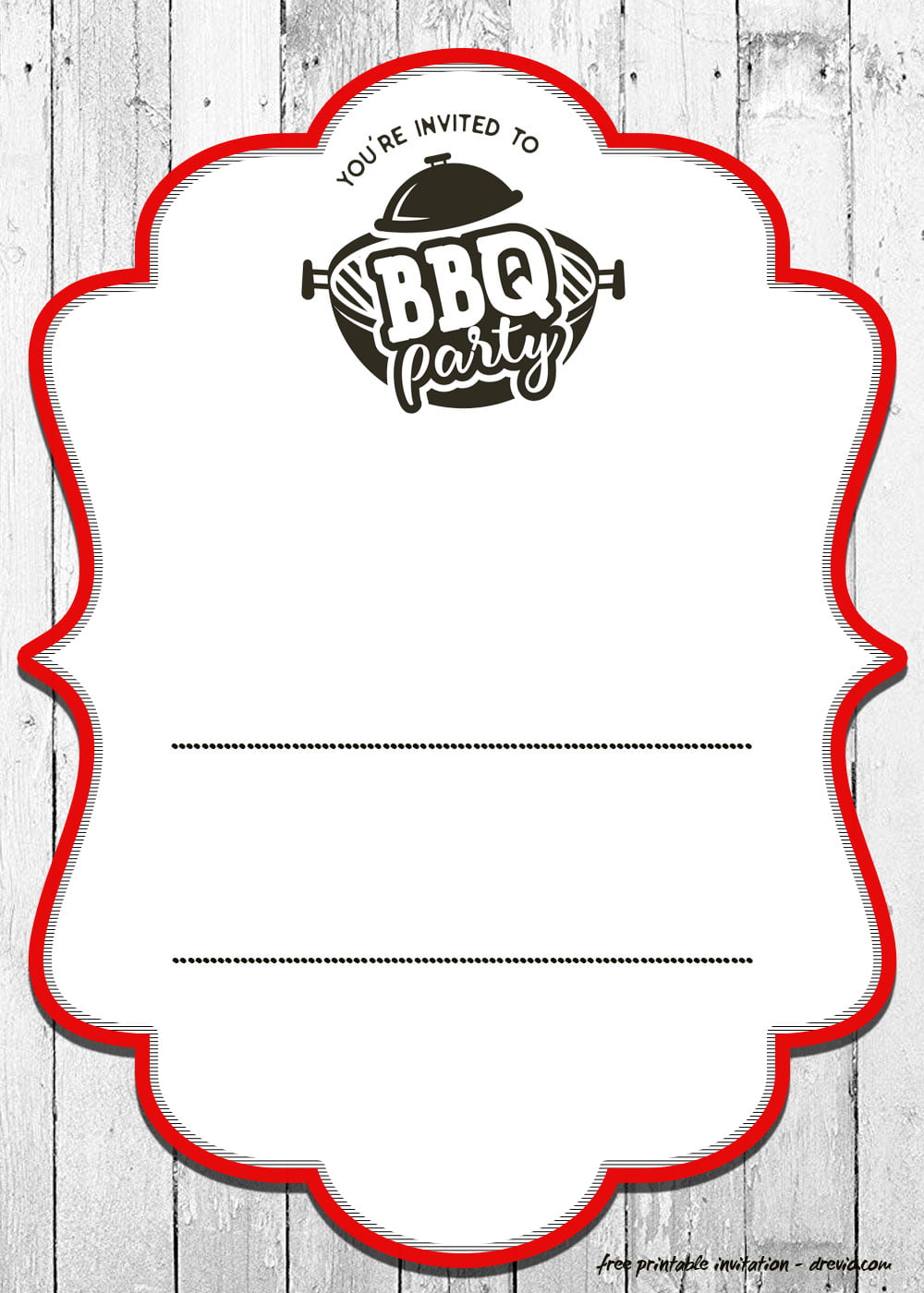 FREE Backyard BBQ Invitation Templates DREVIO