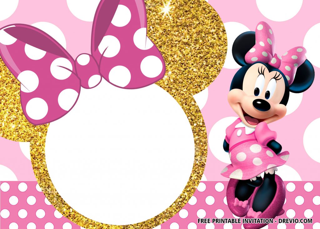 30 FREE Printable Minnie Mouse Birthday Invitation Templates FREE PRINTABLE Birthday 