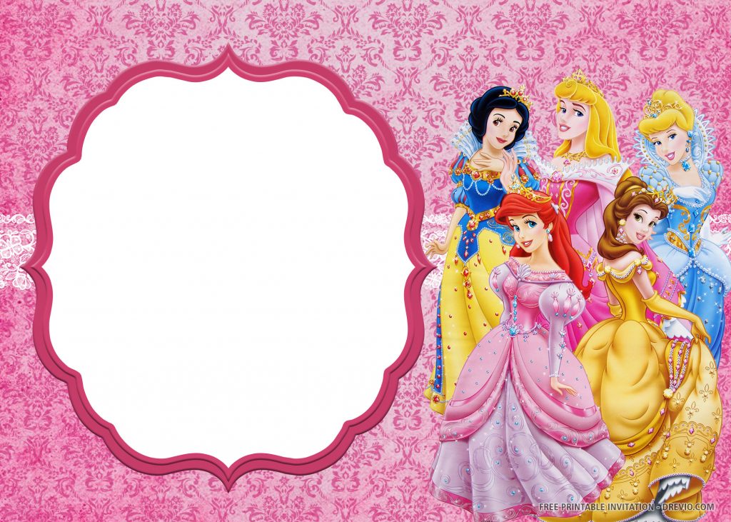 Free Printable Disney Princess Invitation Templates | | Download ...