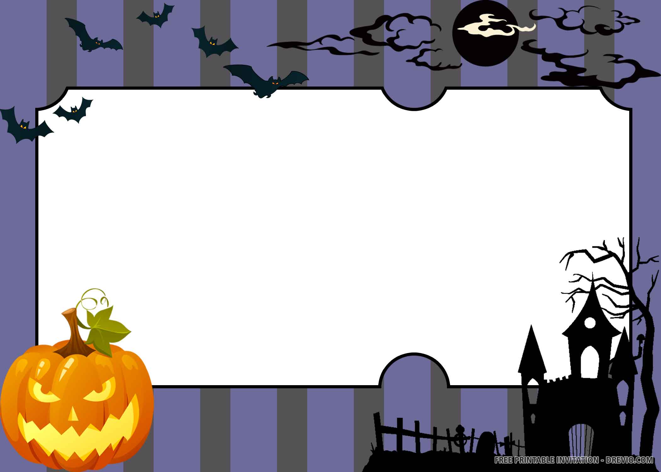 Free Printable Halloween Invitation Template