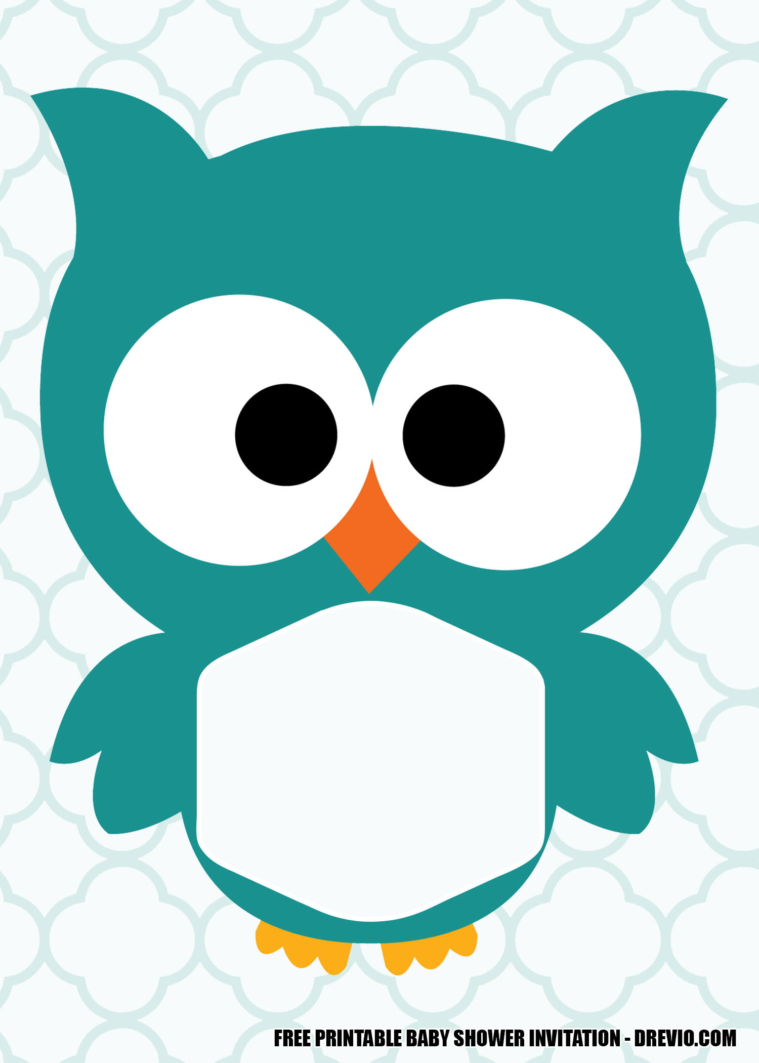 FREE Printable Owl Baby Shower Invitation Templates DREVIO