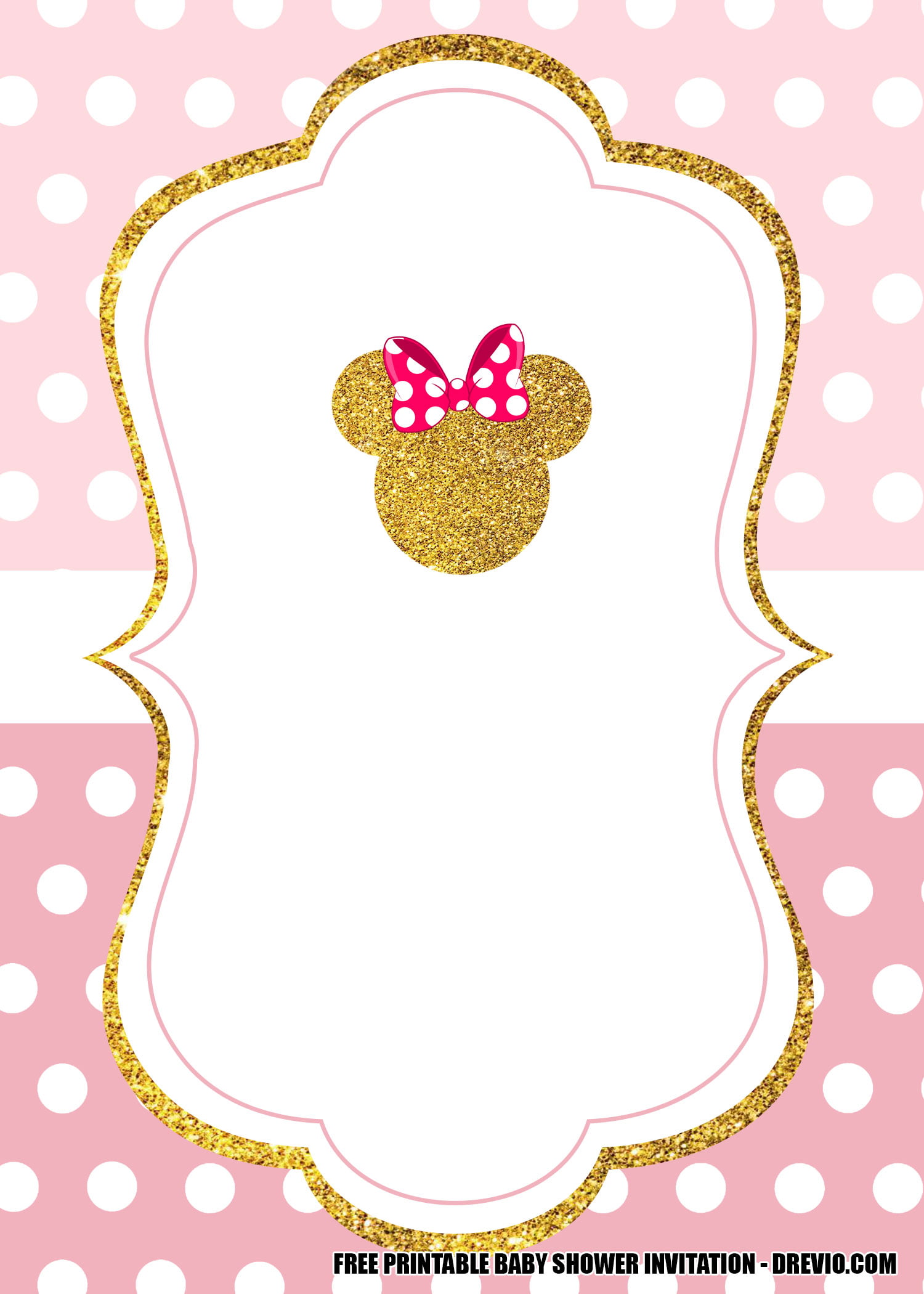 Free Pink And Gold Minnie Mouse Printables - FREE PRINTABLE TEMPLATES