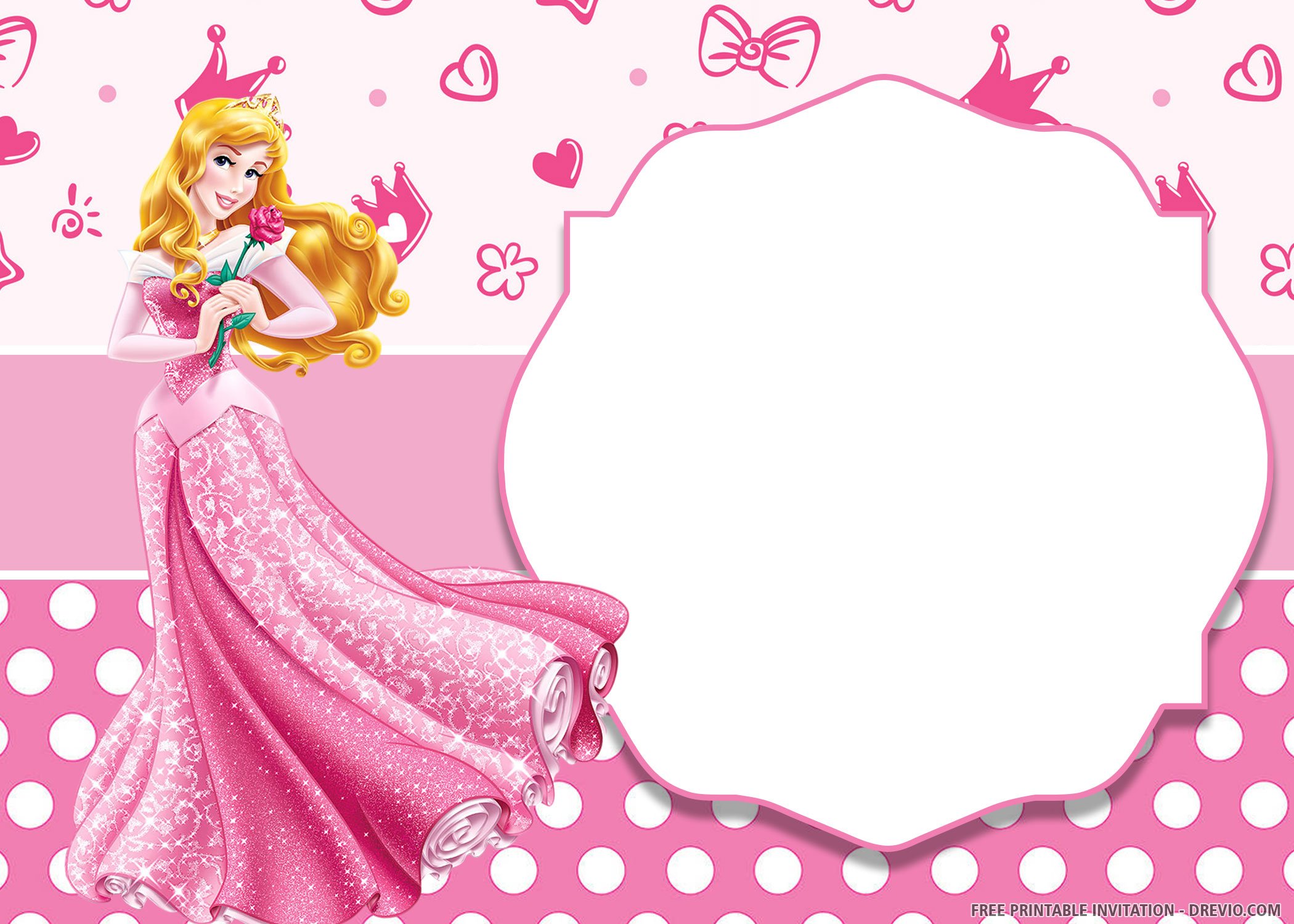 Free Printable Beautiful Princess Invitation TemplatesFREE PRINTABLE Birthday Invitation