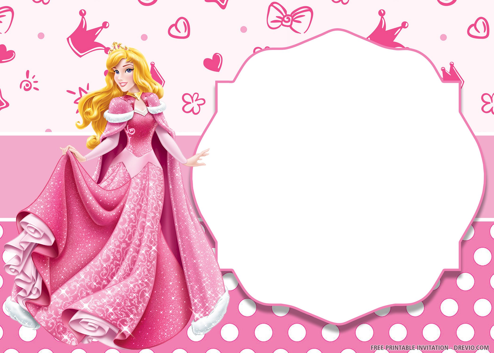 Free Printable Beautiful Princess Invitation TemplatesFREE PRINTABLE ...