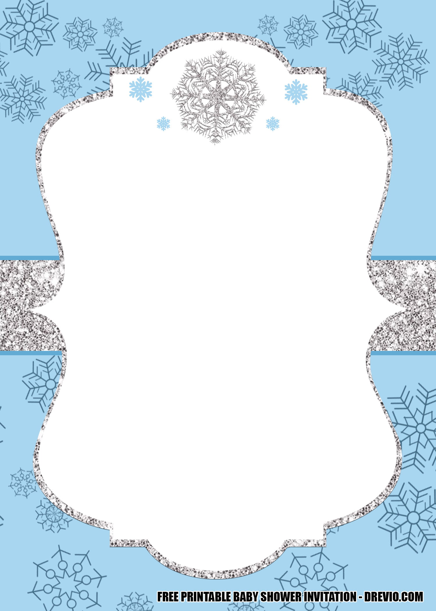 Free Winter Wonderland Invitations Templates Minimalist Blank Printable