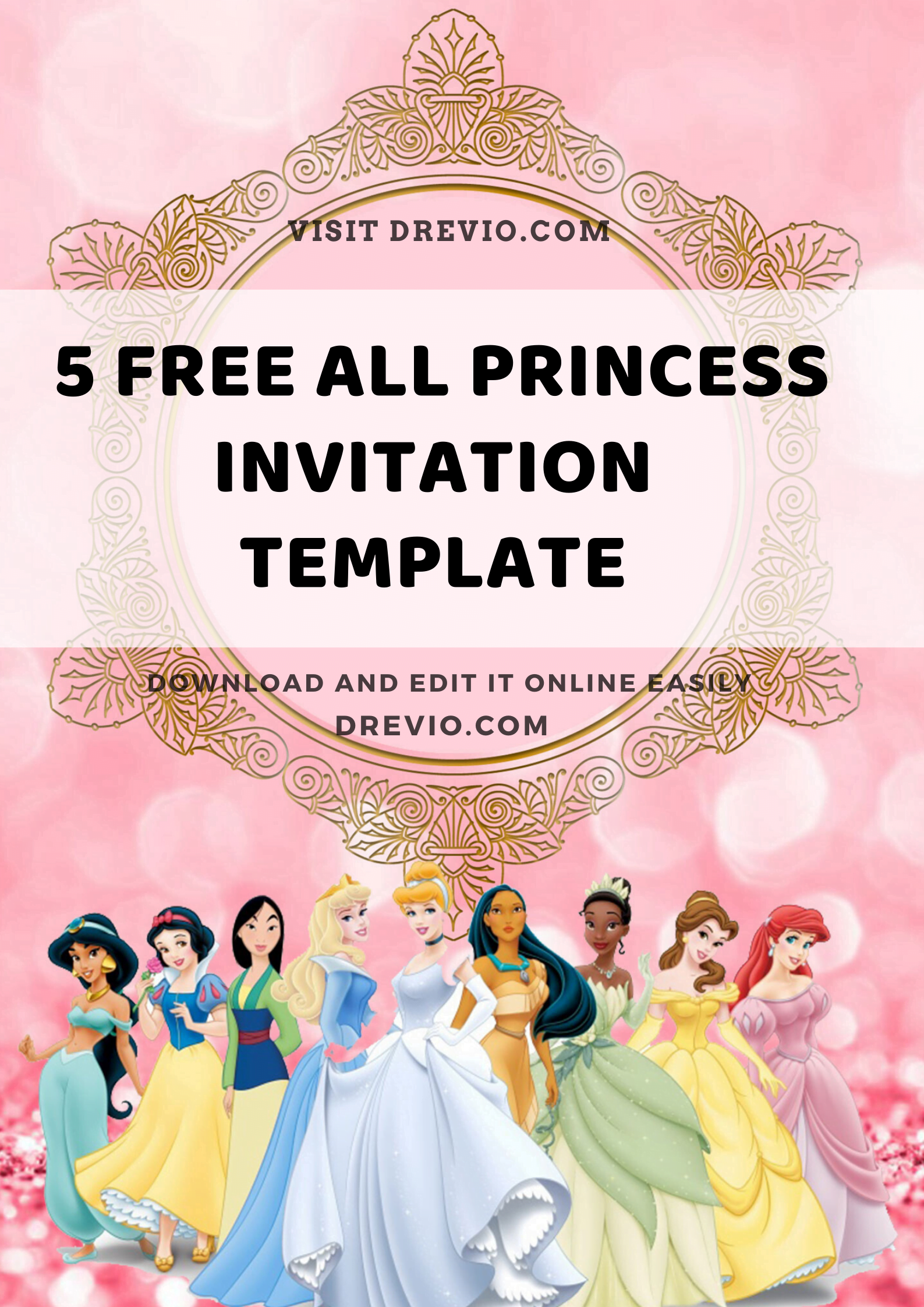 princess-invite-template