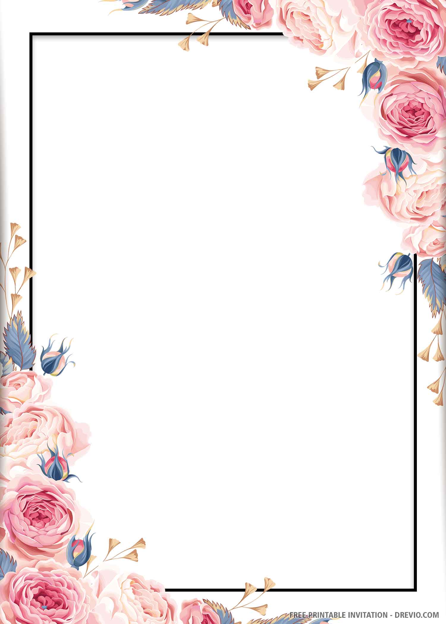 free-printable-blue-floral-wedding-invitation-template-drevio