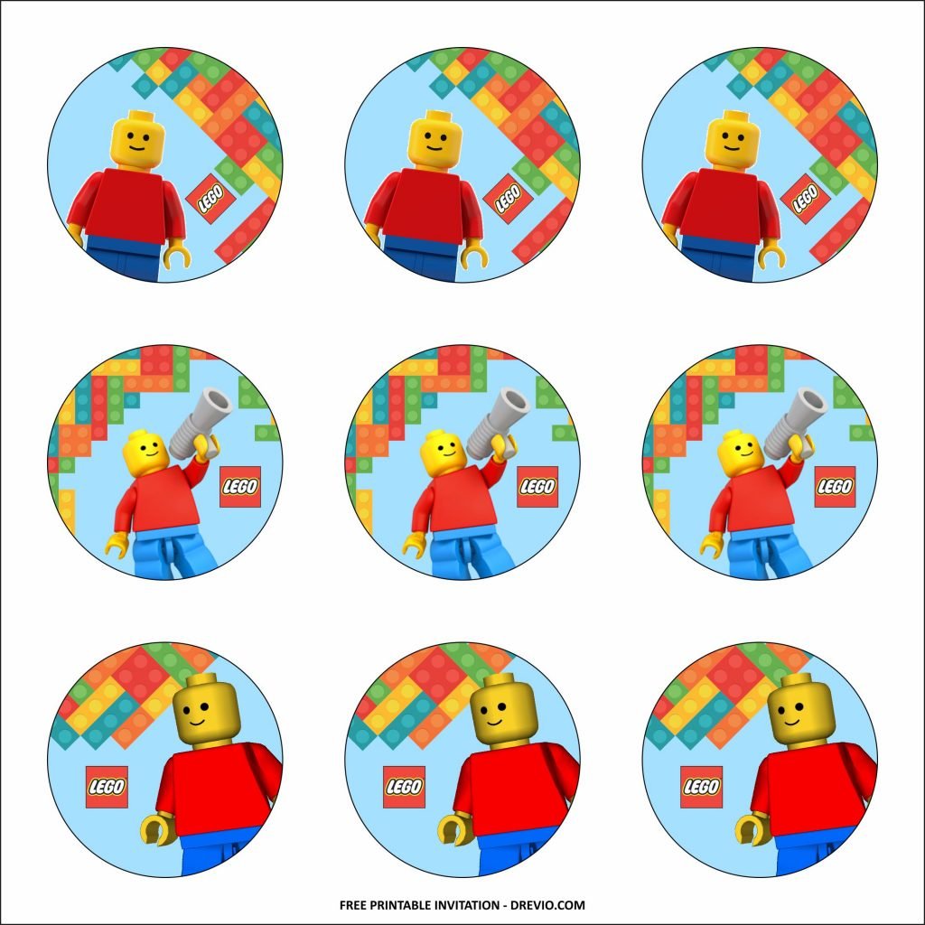 Lego Cupcake Toppers Templates Download Hundreds FREE PRINTABLE