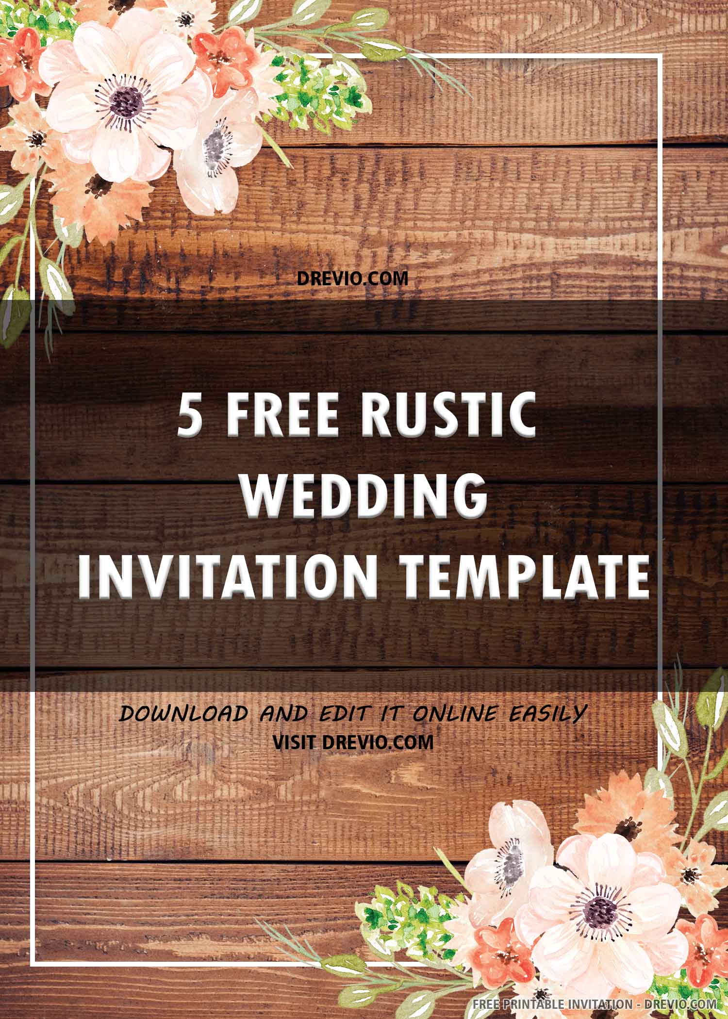 Free Downloadable Wedding Invitation Templates