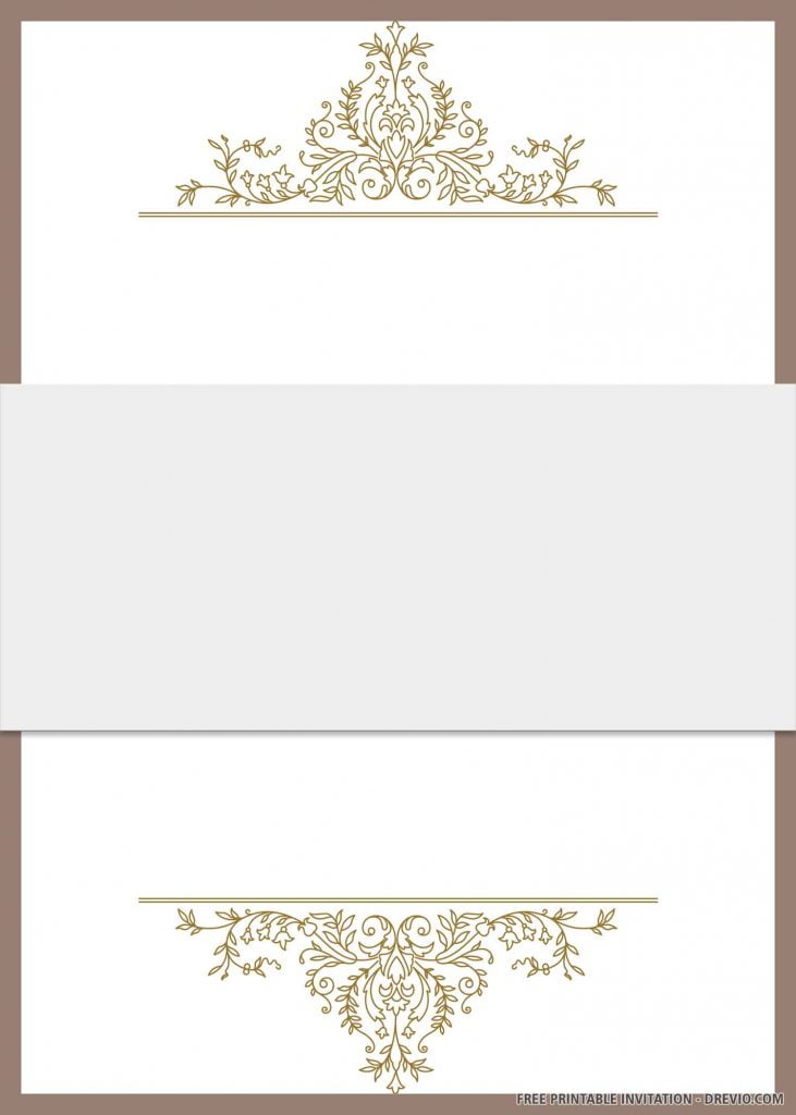 blank vintage invitation templates