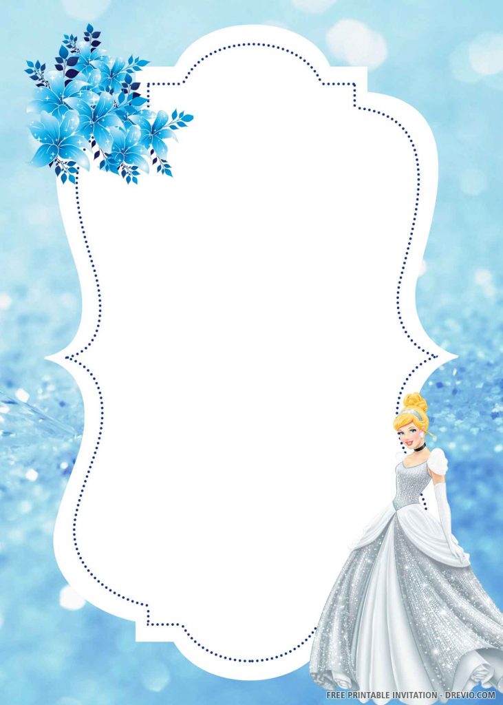 (FREE PRINTABLE) - Lovely Cinderella Birthday Invitation ...