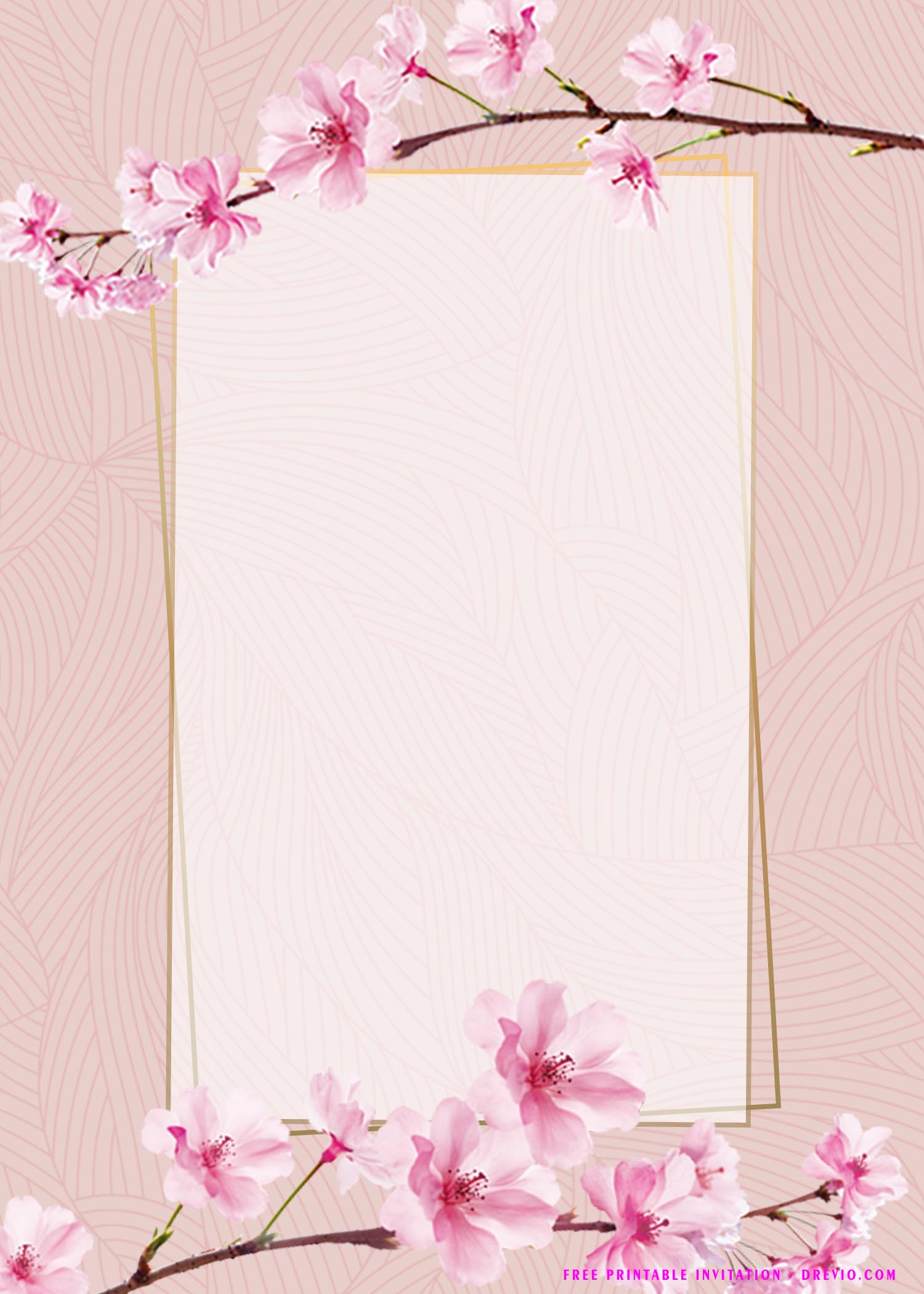 Free Pink Floral Invitation Templates Free Printable - vrogue.co