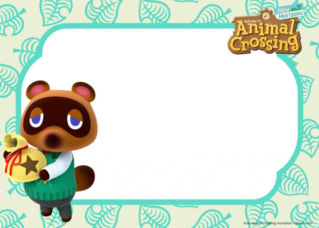 (FREE) 32++Animal Crossing : NEW Horizons Invitation Templates