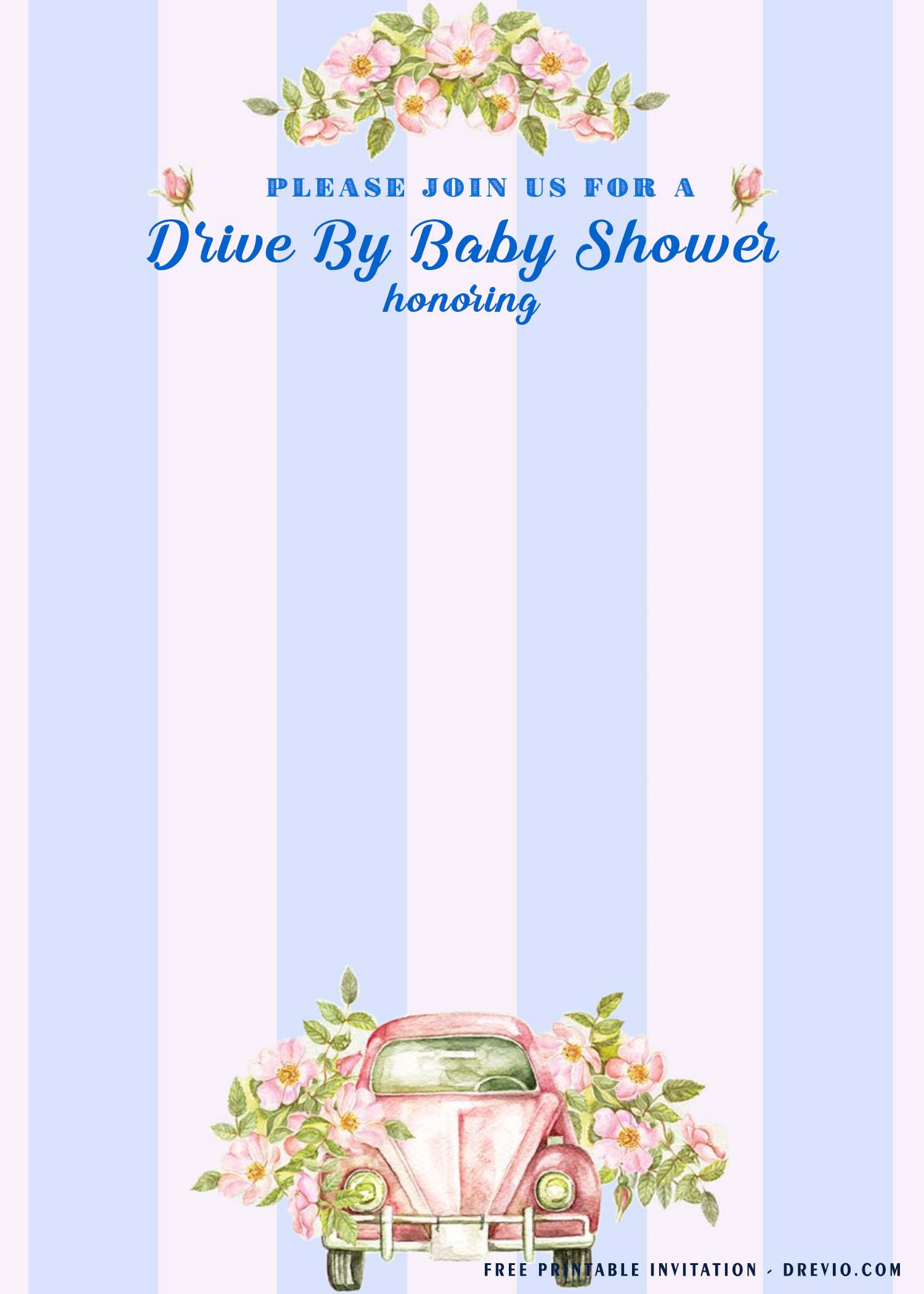 baby shower invitation free design