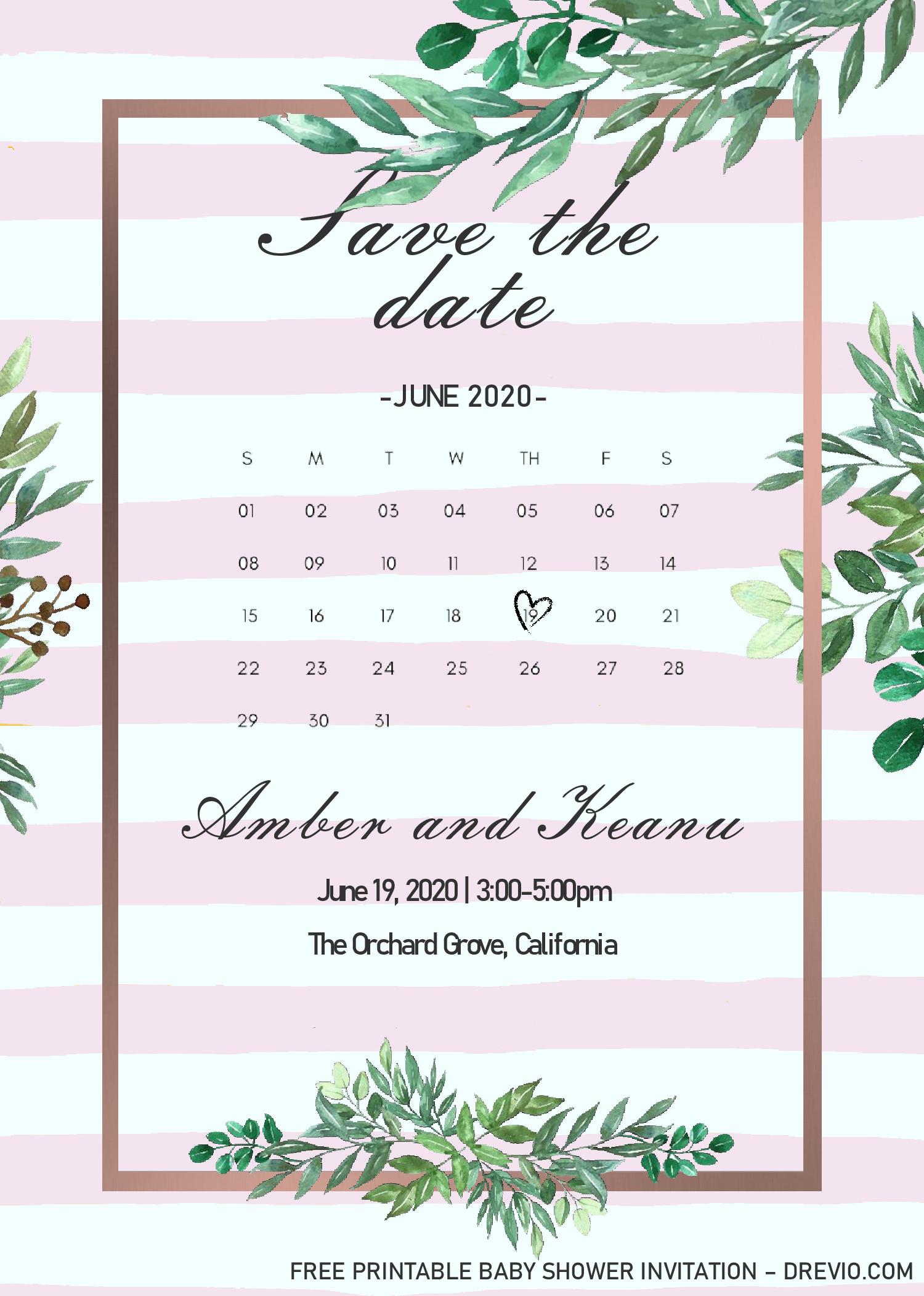 Save The Date E Download Hundreds Free Printable Birthday Invitation Templates Media