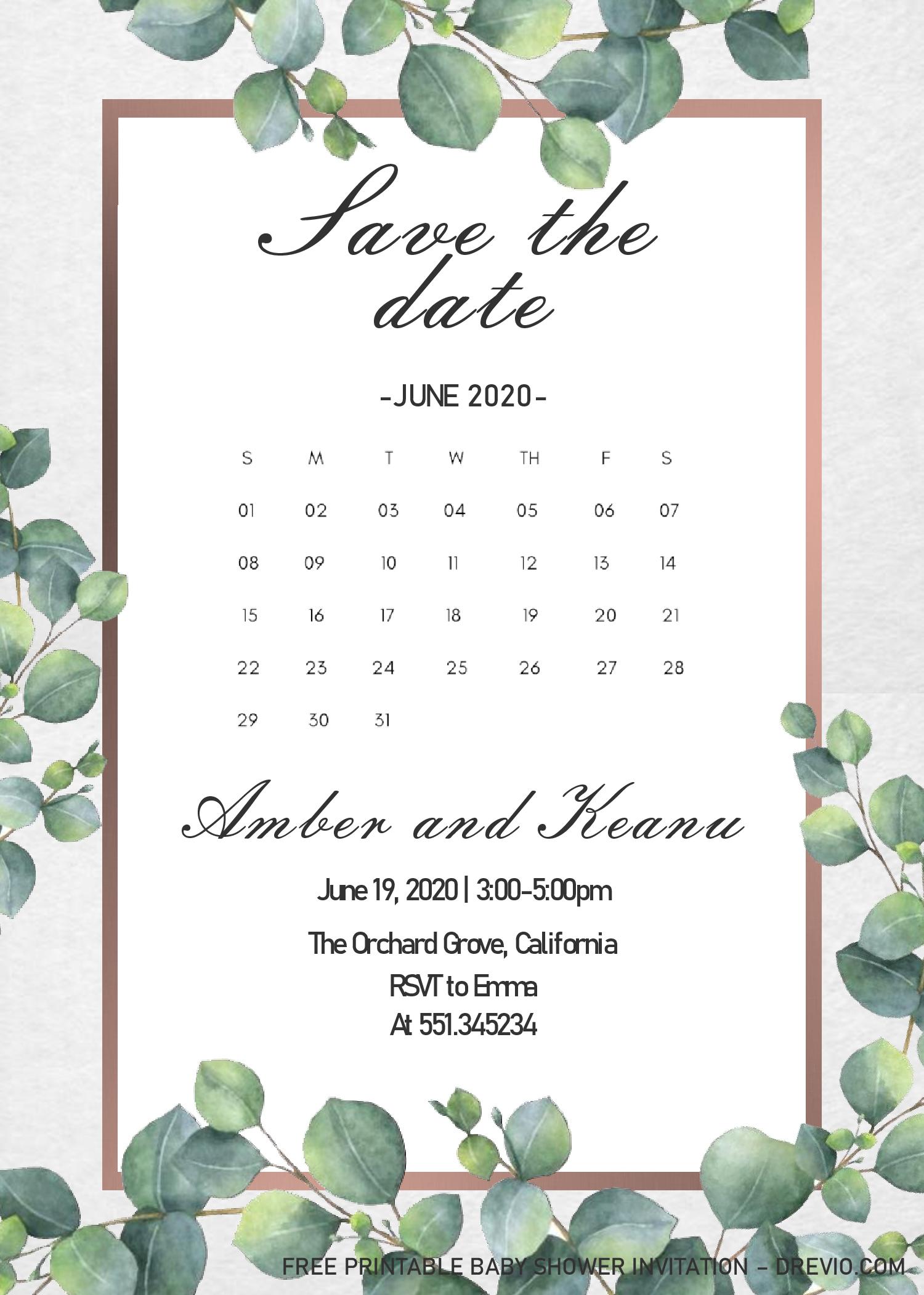 Save The Date F Download Hundreds Free Printable Birthday Invitation Templates Media
