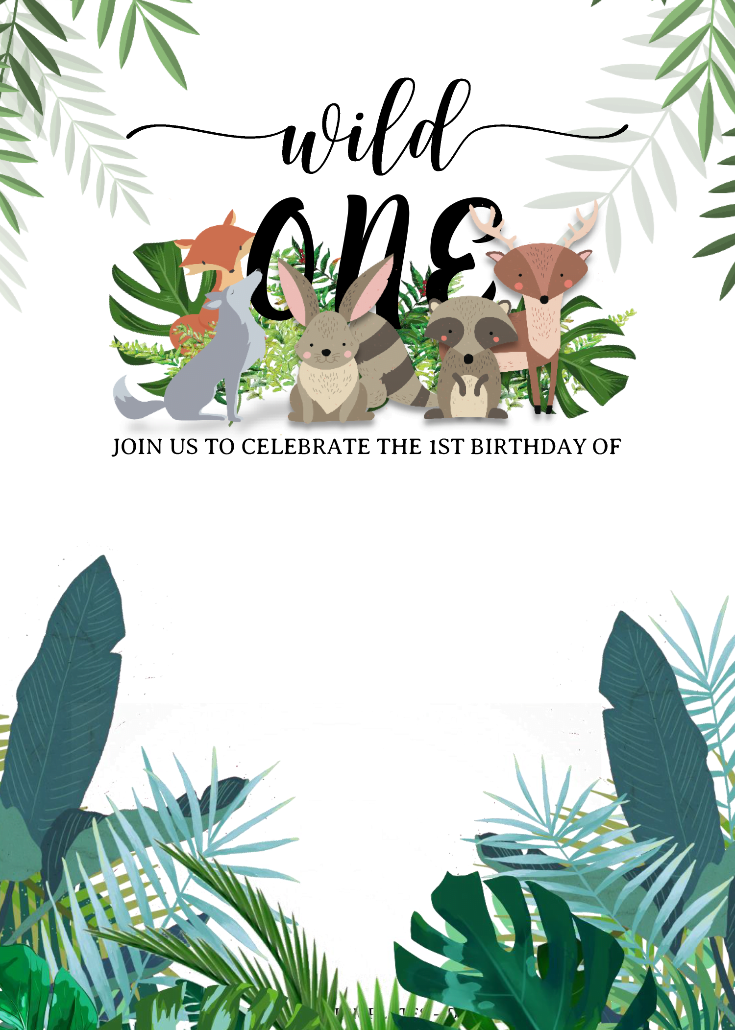 Wild One Invitation Templates Editable With MS Word Download Hundreds FREE PRINTABLE