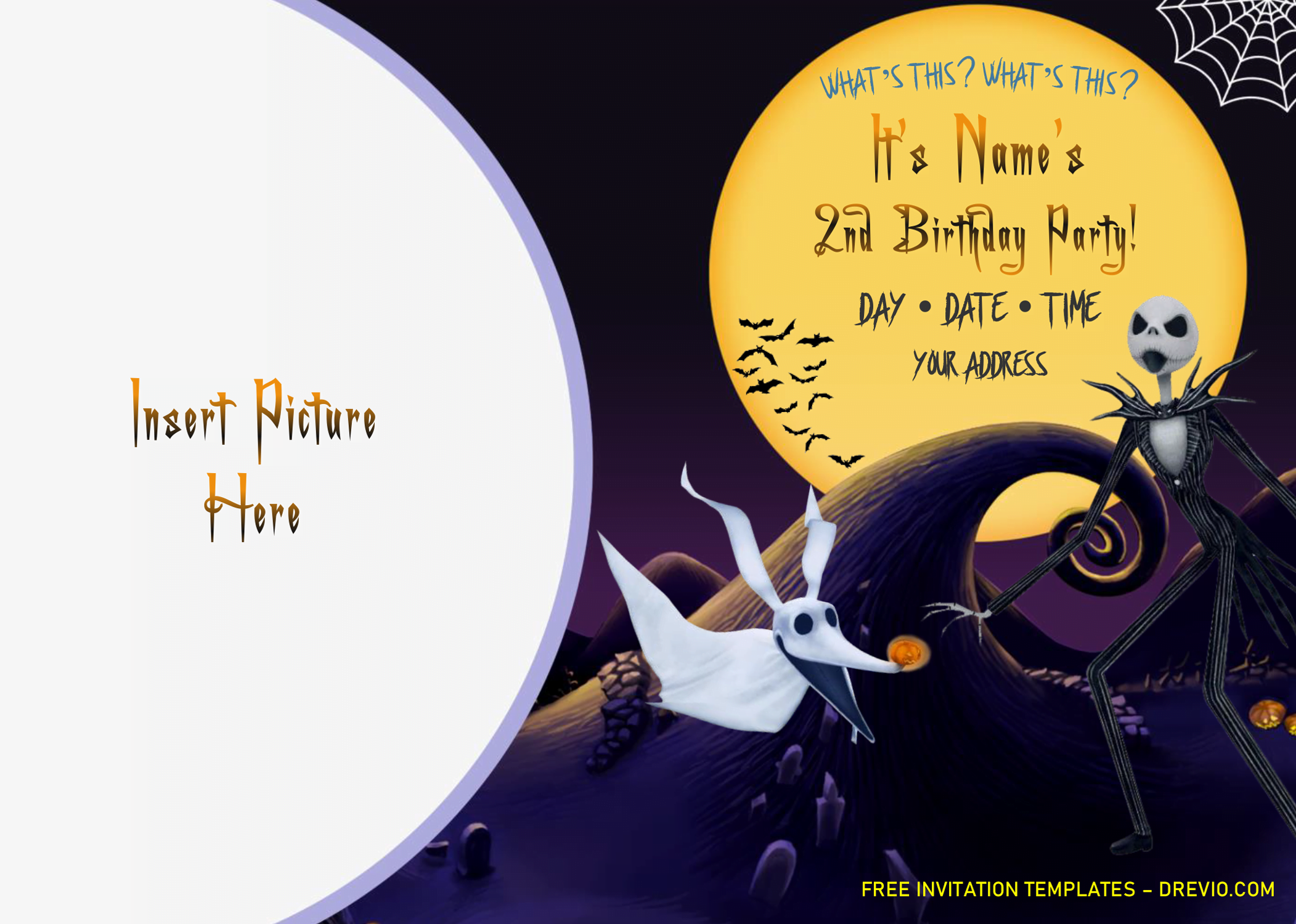 Free Nightmare Before Christmas Party Printables Printable Templates