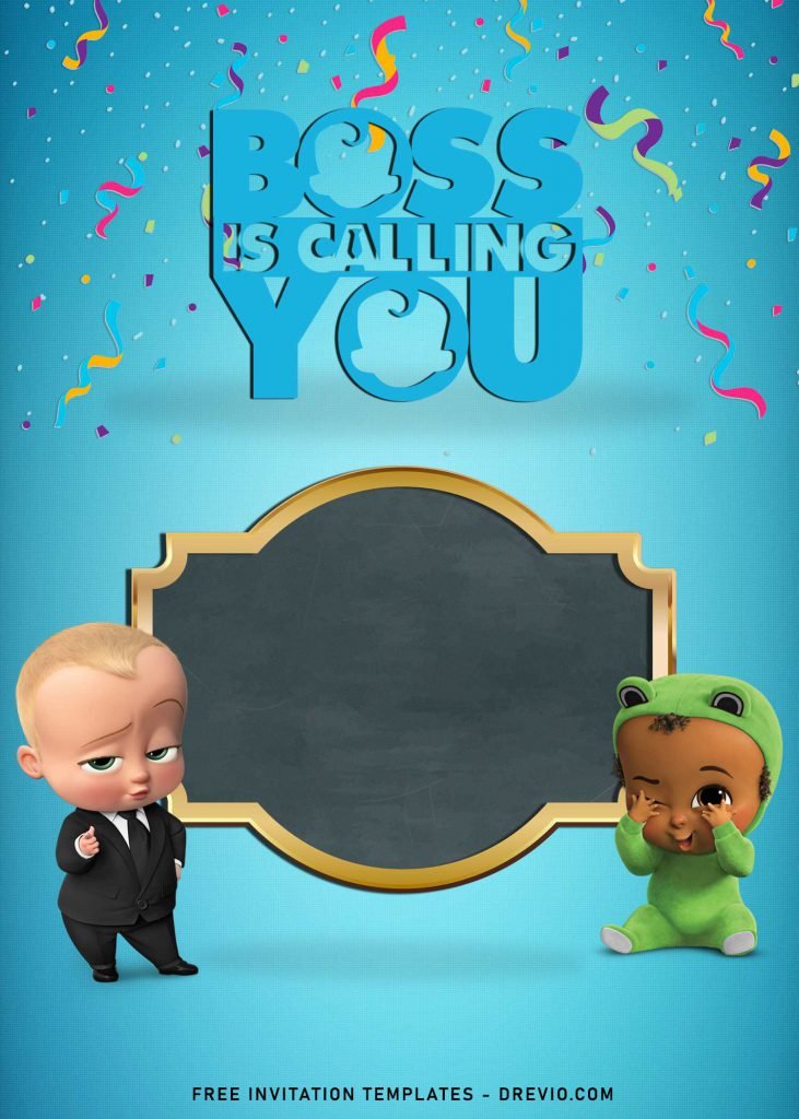 10+ Boss Baby Birthday Invitation Templates | Download Hundreds FREE ...