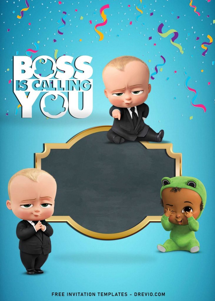 10+ Boss Baby Birthday Invitation Templates | Download Hundreds FREE ...