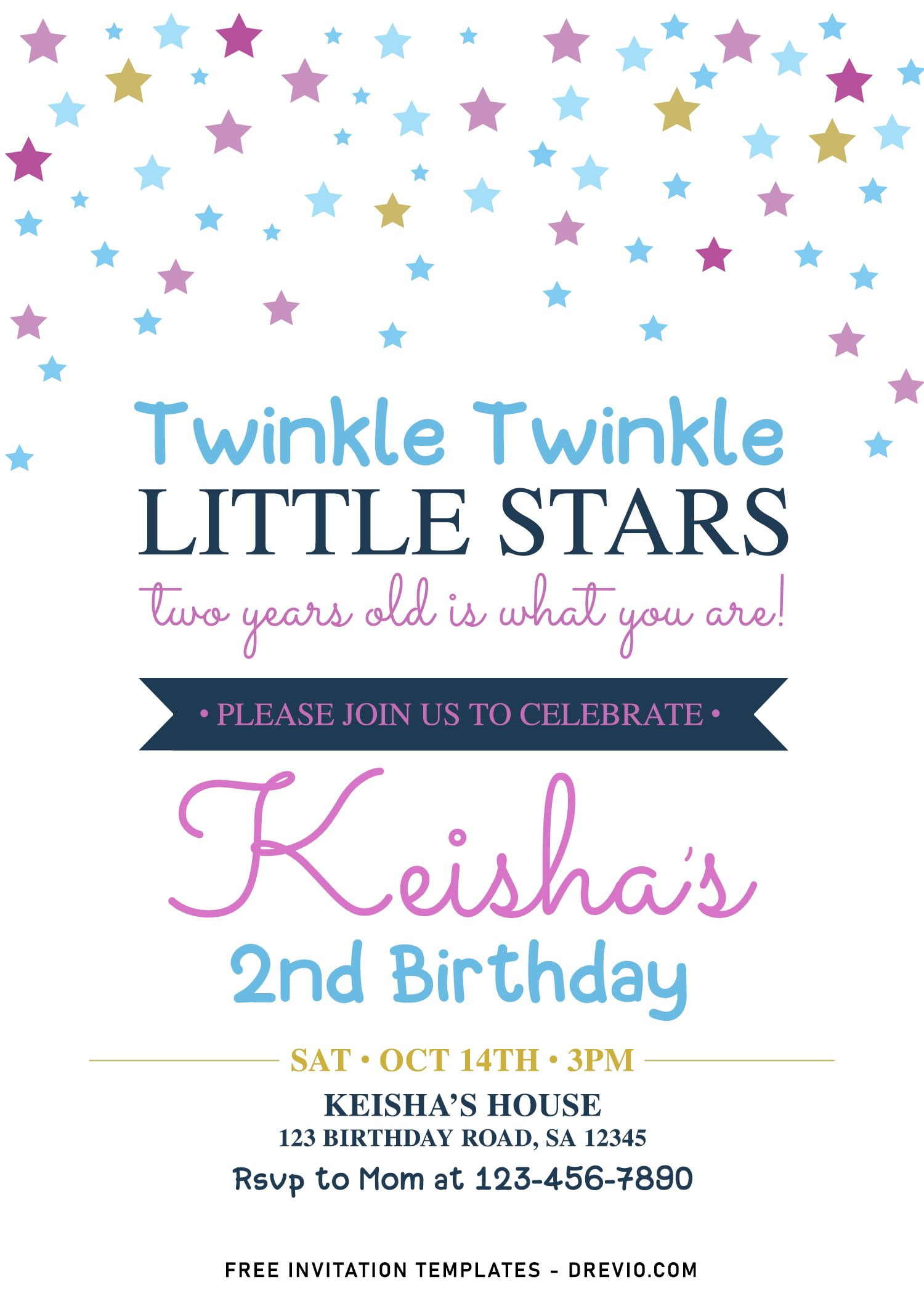 Twinkle twinkle little sales star blank invitations