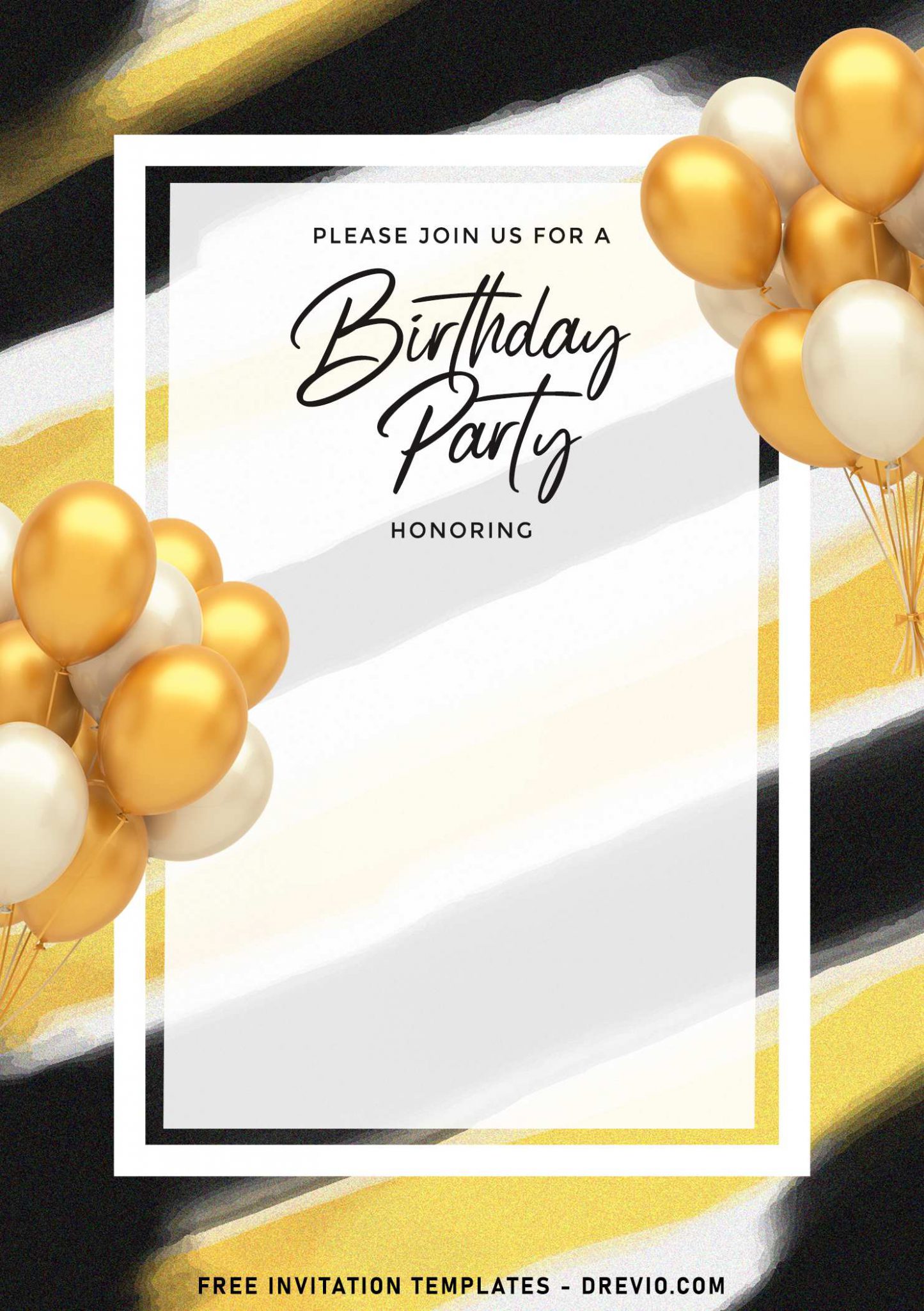 birthday invitation card template photoshop free download