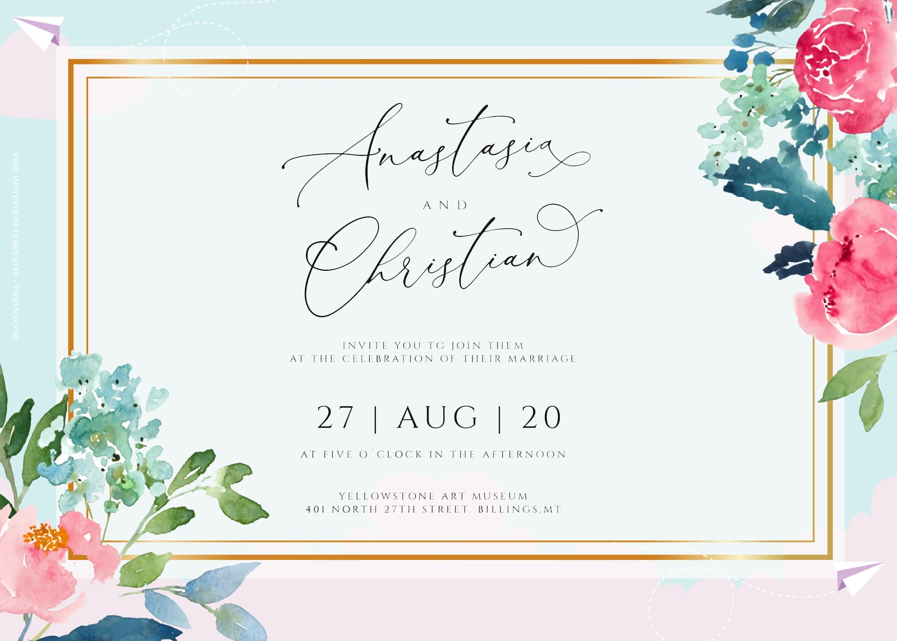 7+ Spring Peonies Dream Floral Wedding Invitation Templates | Download  Hundreds FREE PRINTABLE Birthday Invitation Templates