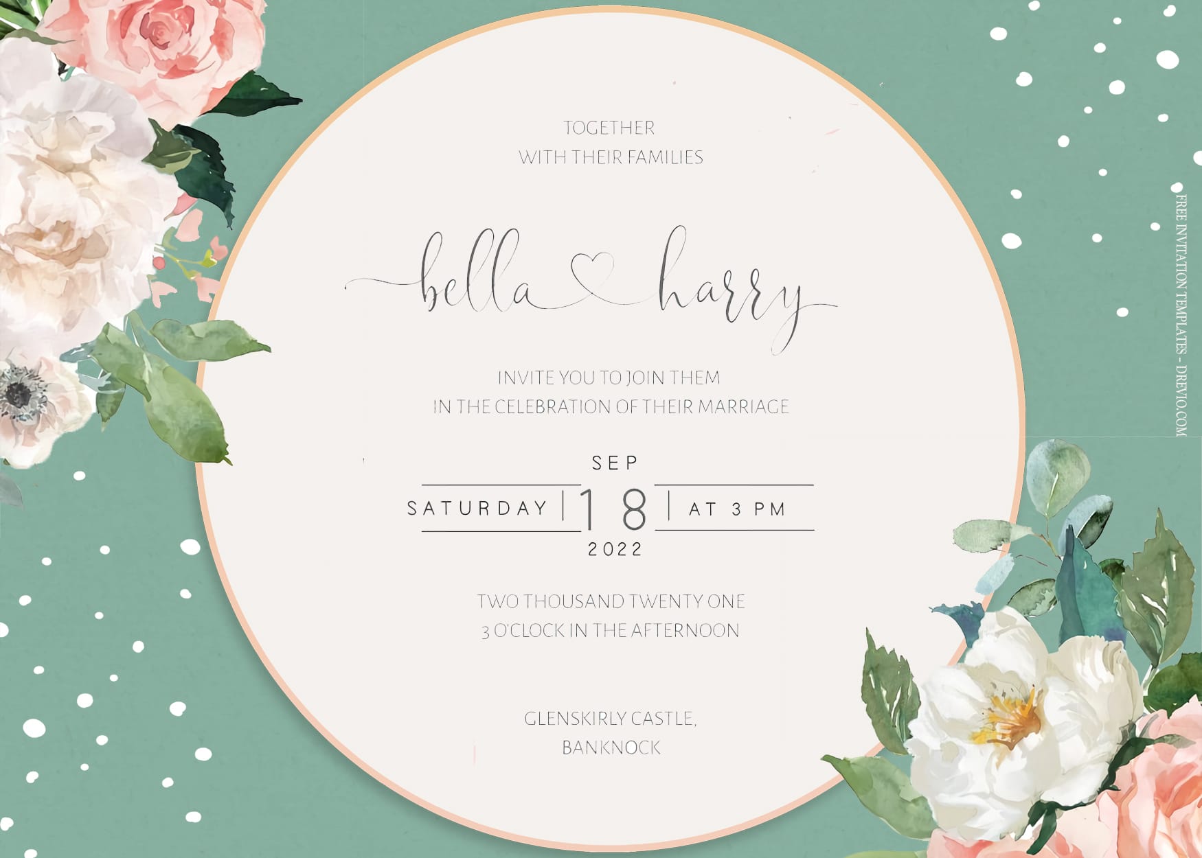 7+ Twigs And Twine Dusk Floral Wedding Invitation Templates | Download  Hundreds FREE PRINTABLE Birthday Invitation Templates