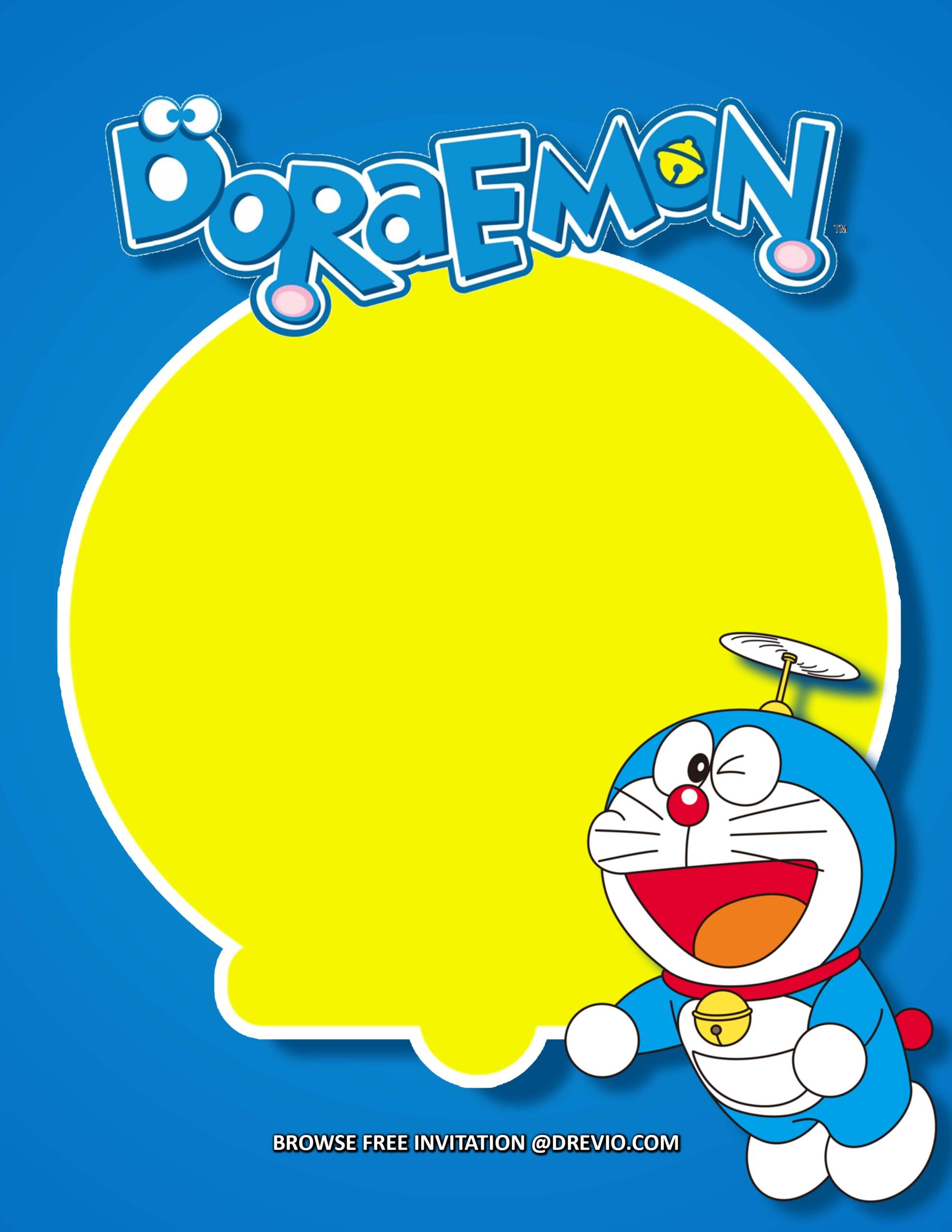 Invitación de Doraemon GRATIS para editar – Robnei