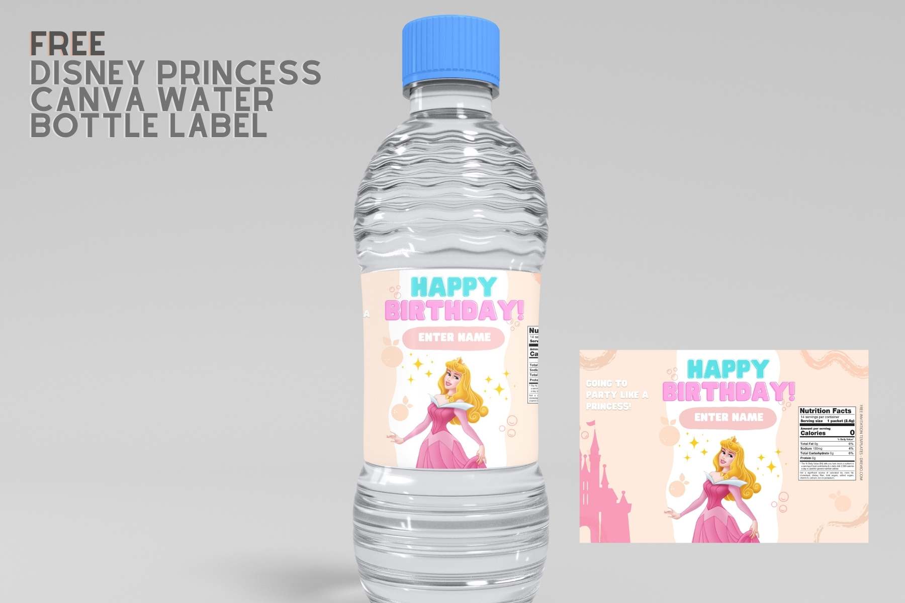 Trolls Movie Water Bottle Label Template DIY