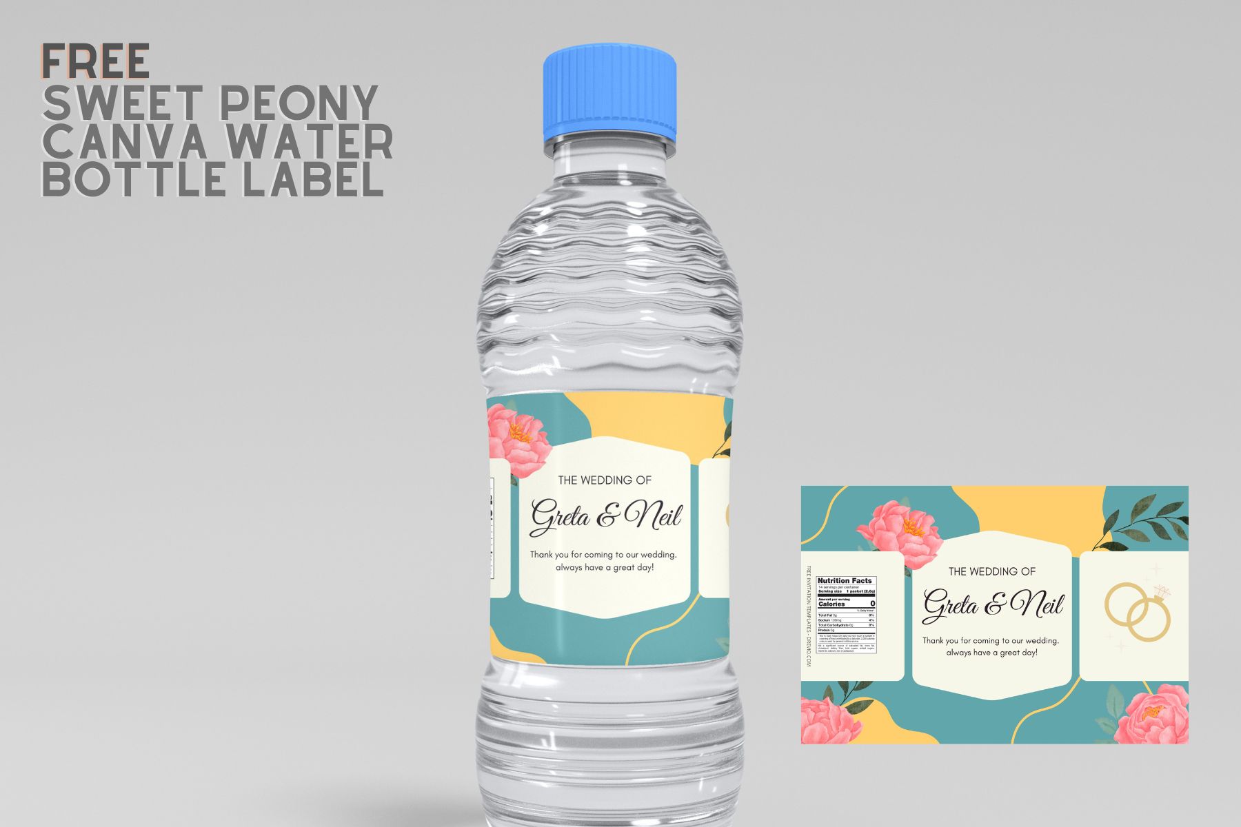 Trolls Movie Water Bottle Label Template DIY