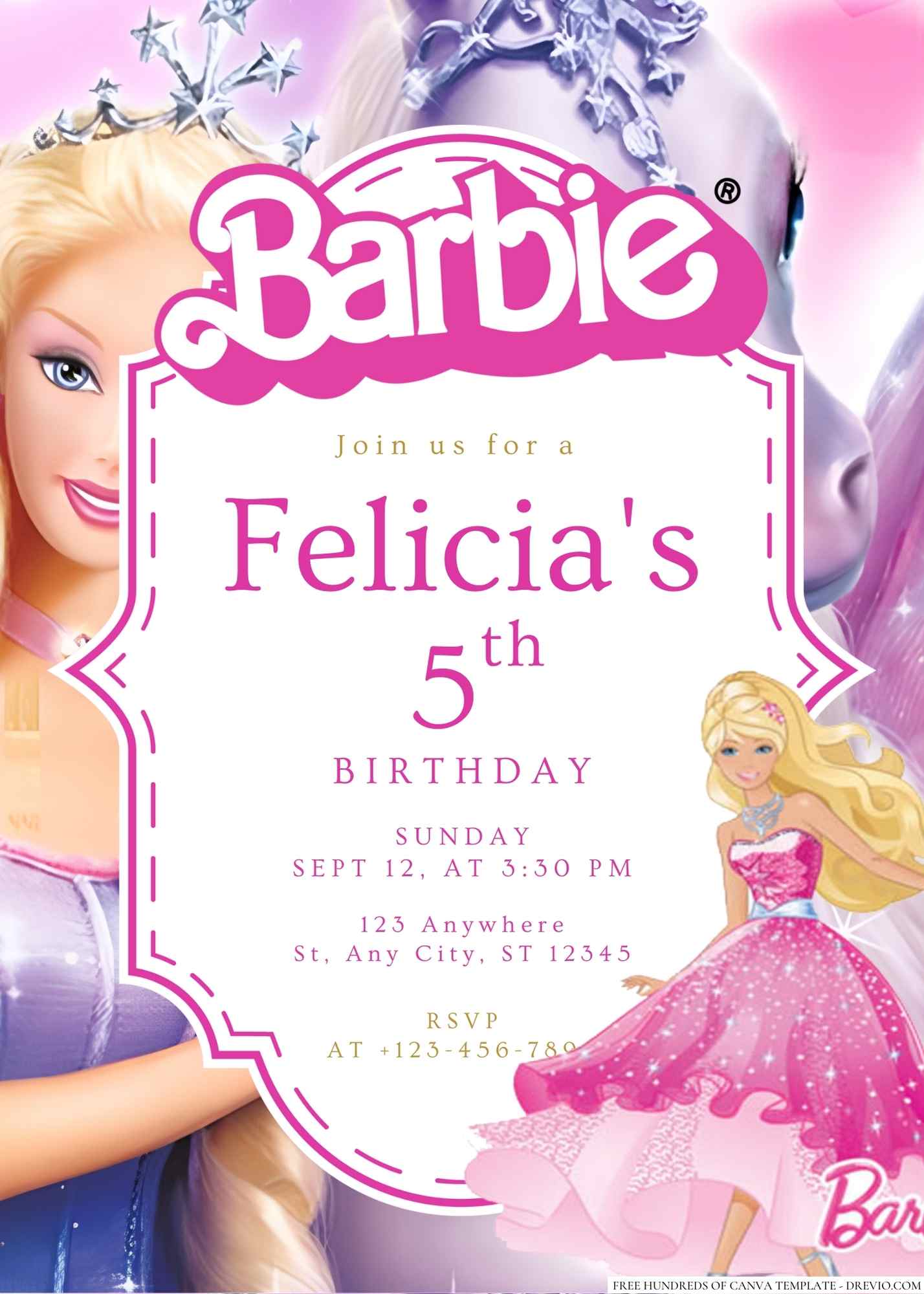 Barbie birthday online card