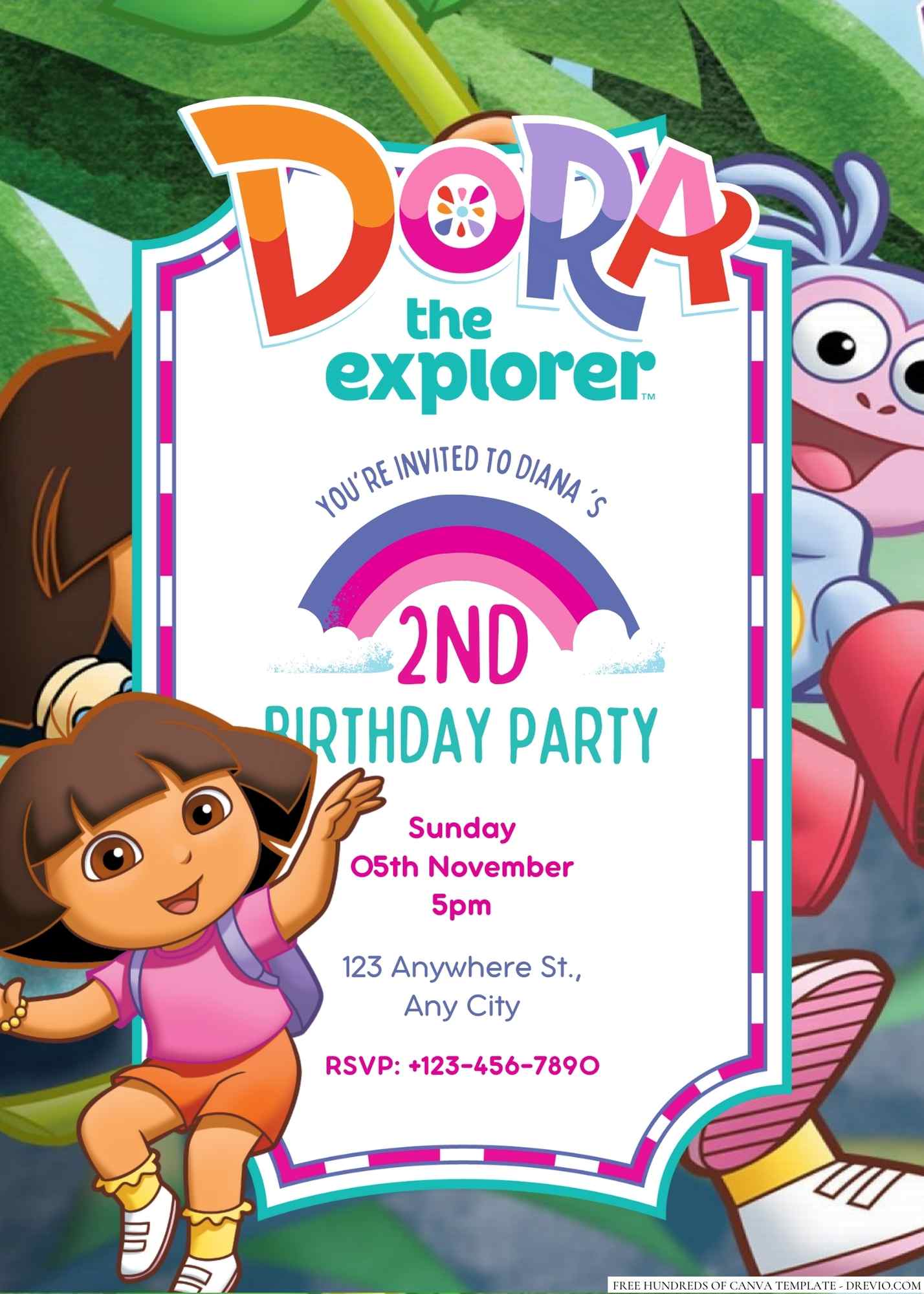 dora the explorer birthday tarpaulin